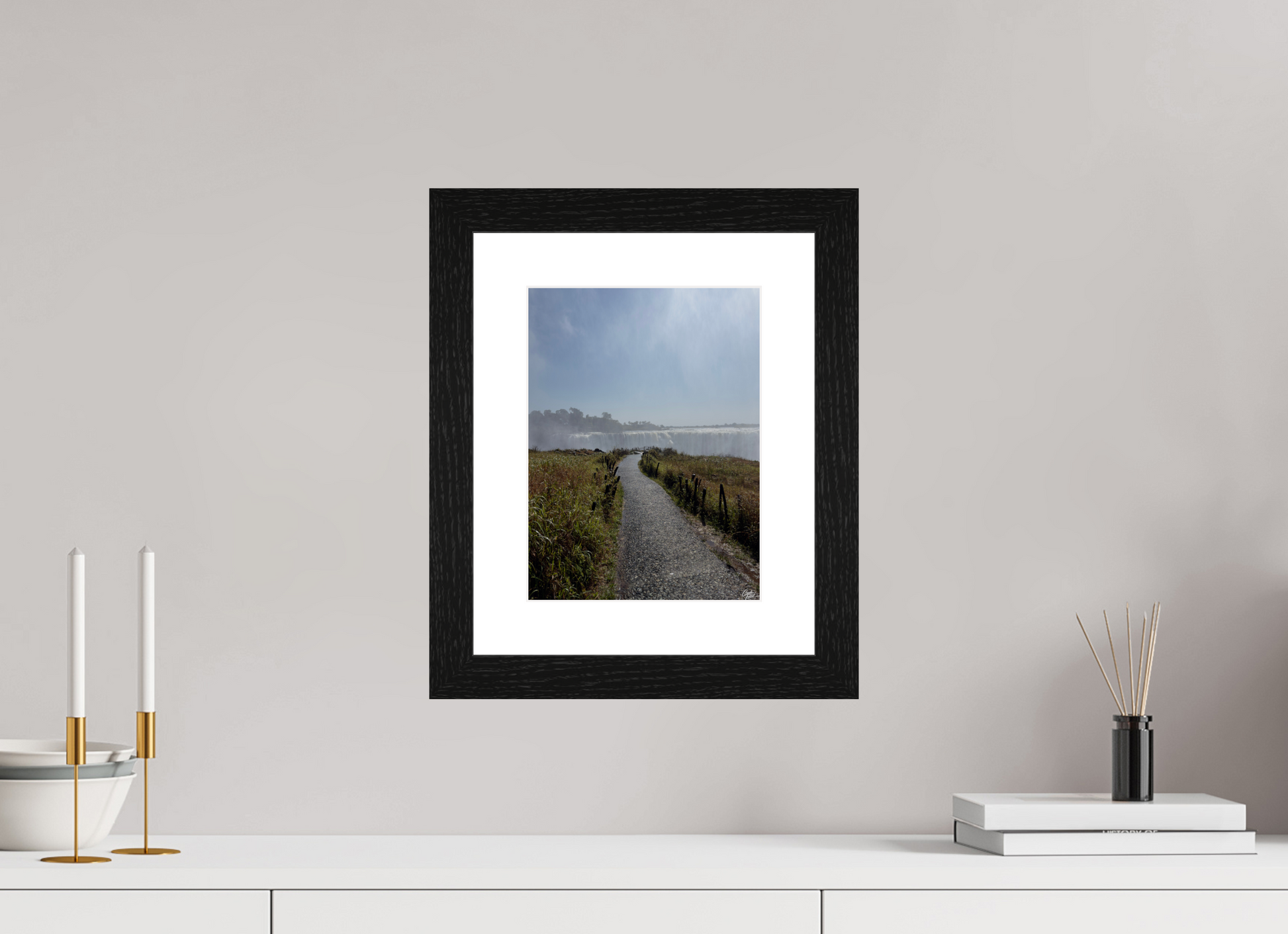 21 x 28 cm, Cadre noir Fogbound Horizon (Caroline Fourest)