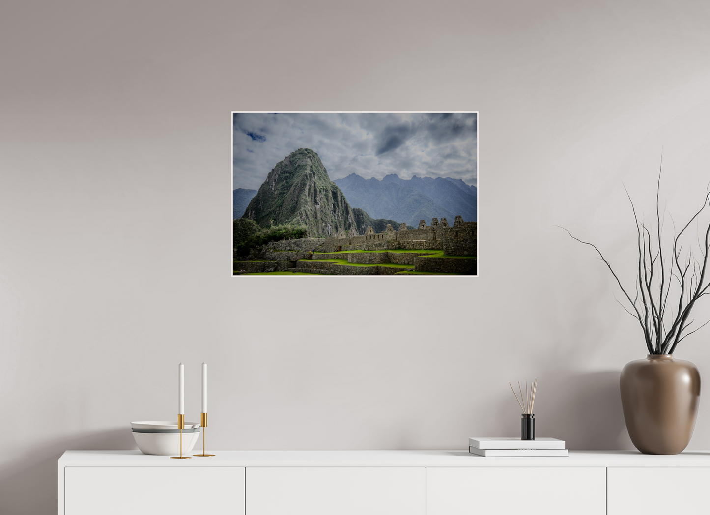 75 x 50 cm, Tirage photo métallisée ultraHD sous Plexi cadre Artbox Fiammetta Perou