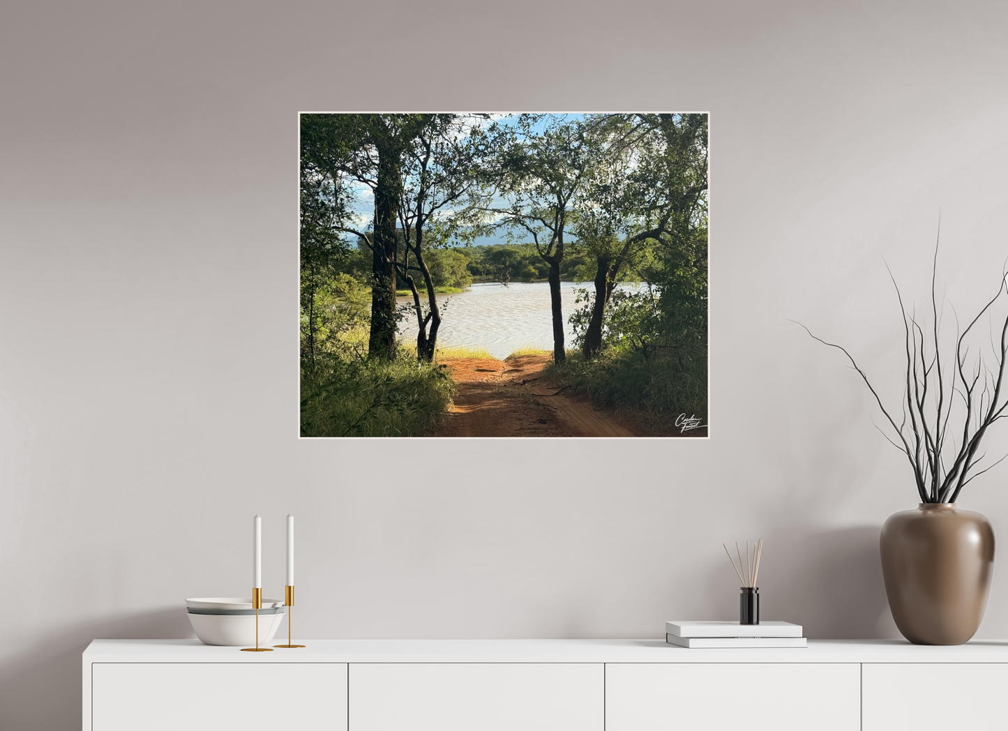 88,2 x 70 cm, Tirage photo métallisée ultraHD sous Plexi cadre Artbox Whispers of the Willow (Caroline Fourest)