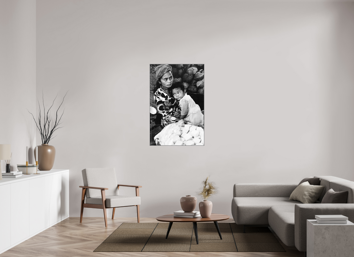 80 x 120 cm, Artbox aluminium argent Indonesia (1978) Photography : © Catherine Deudon / REIA (Catherine Deudon )