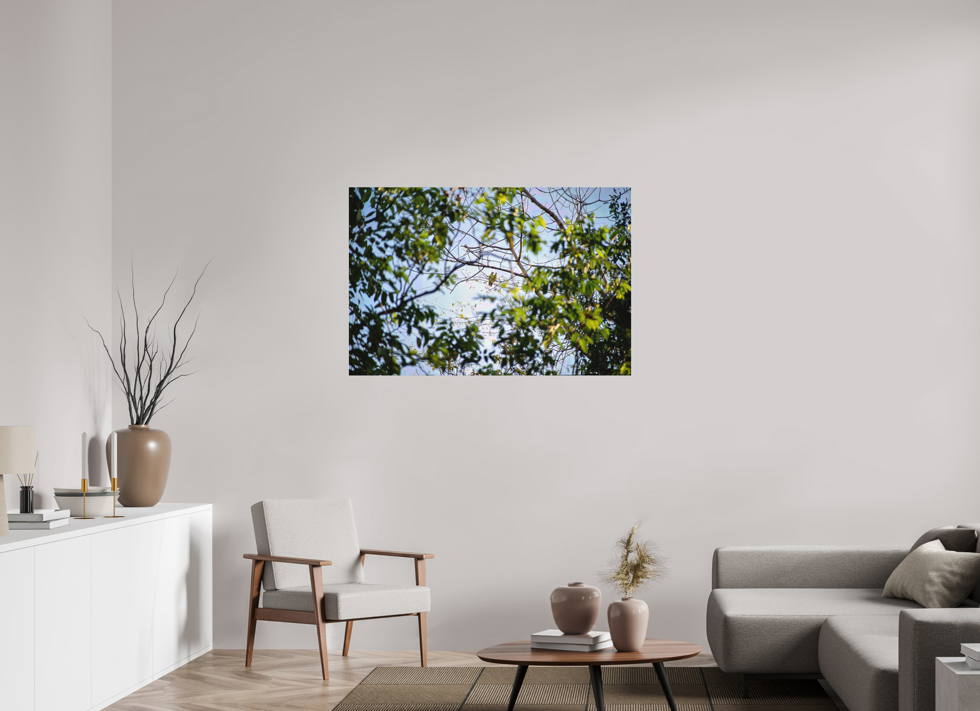 120 x 80 cm, Tirage photo sous Plexi mat camp