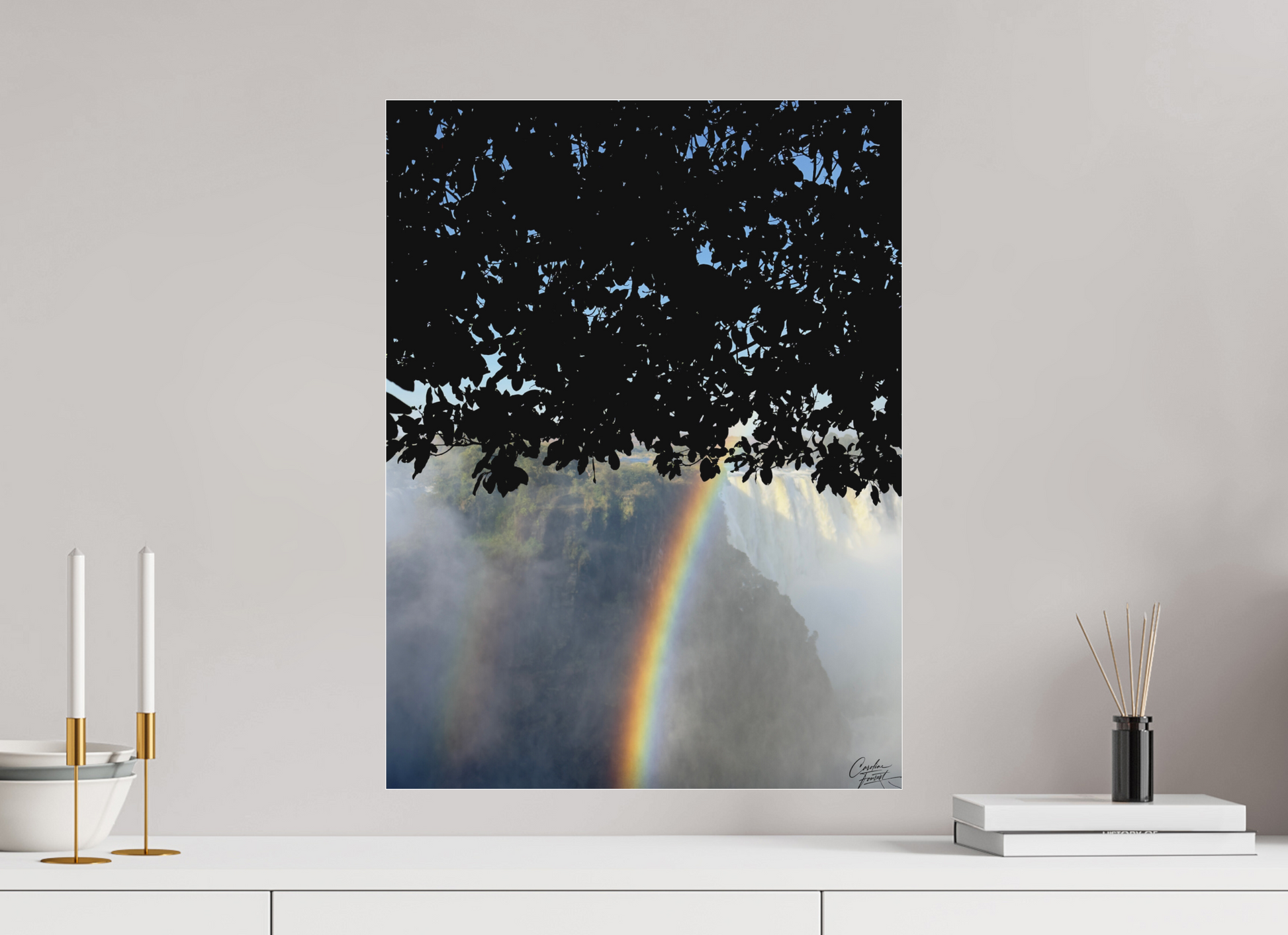 45 x 60 cm, Tirage photo sous Plexi mat Rainbow’s End (Caroline Fourest)