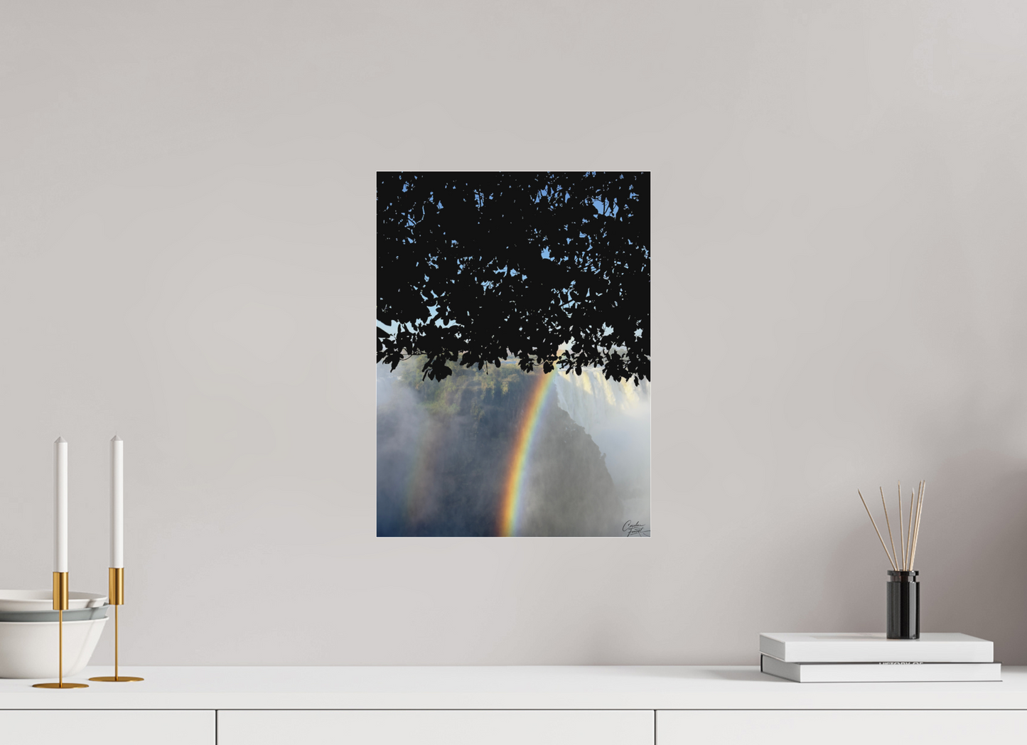 30 x 40 cm, Tirage photo sous Plexi mat Rainbow’s End (Caroline Fourest)