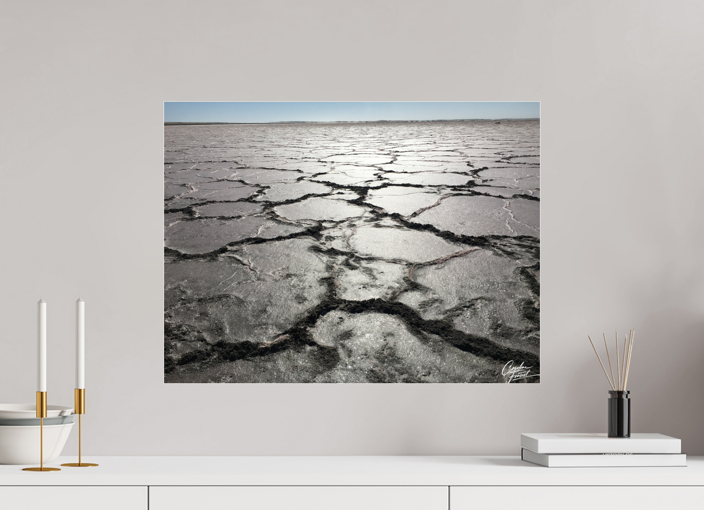 60 x 45 cm, Photo Print Under Acrylic Glass Earth’s Silent Cry (Caroline Fourest)
