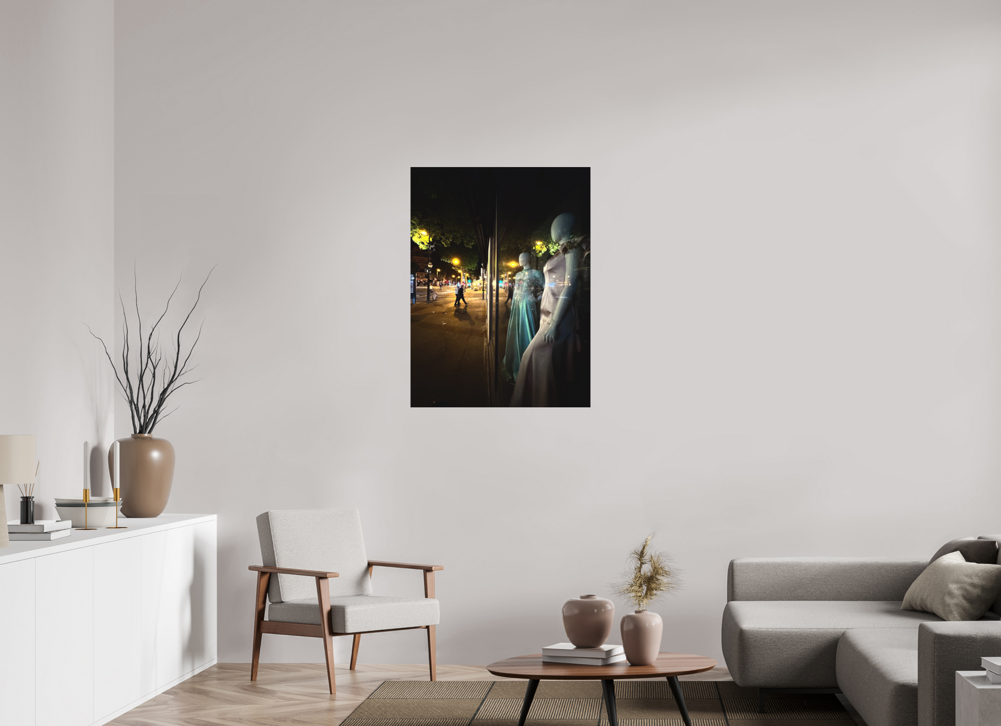 75 x 100 cm, Tirage photo sous Plexi mat Les dames de la nuit (Marie Sicard)
