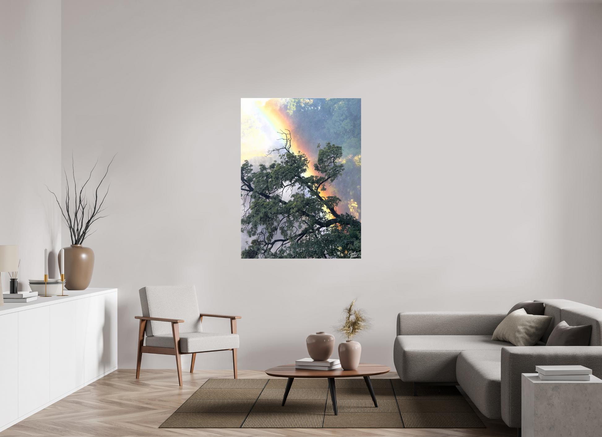 105 x 140 cm, Photo Print Under Acrylic Glass Promise After the Storm (Caroline Fourest)