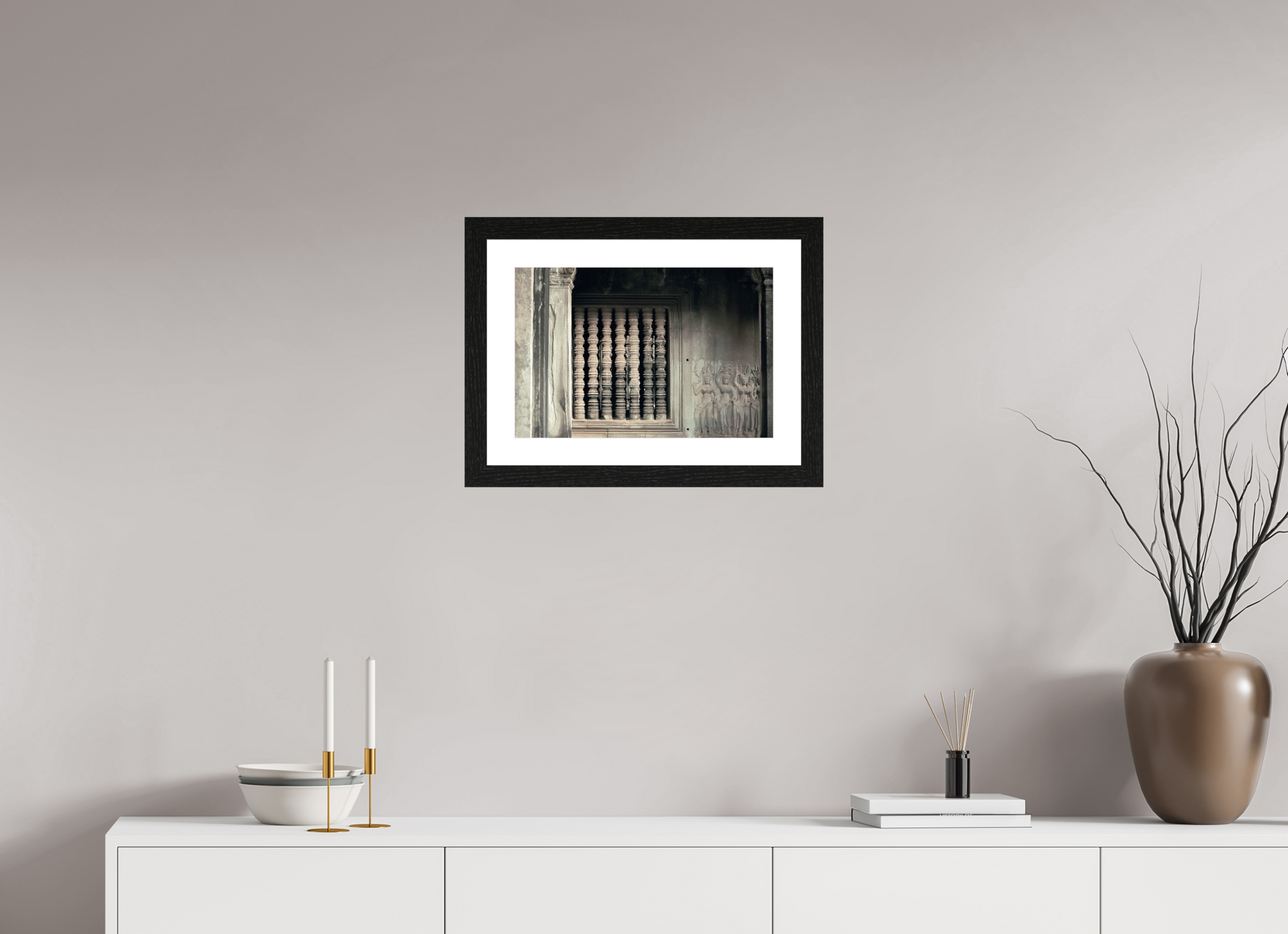 45 x 30 cm, Cadre noir FIAMMETTA VENNER camp