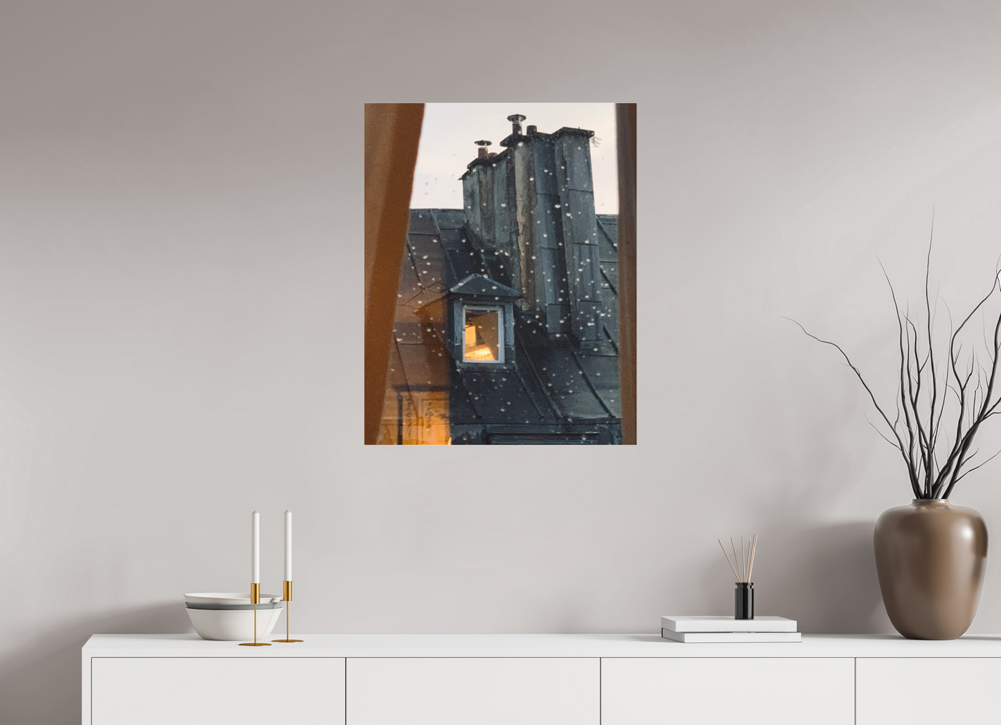 60 x 75,4 cm, Tirage photo sous Plexi mat La fenêtre d'en face (Marie Sicard)