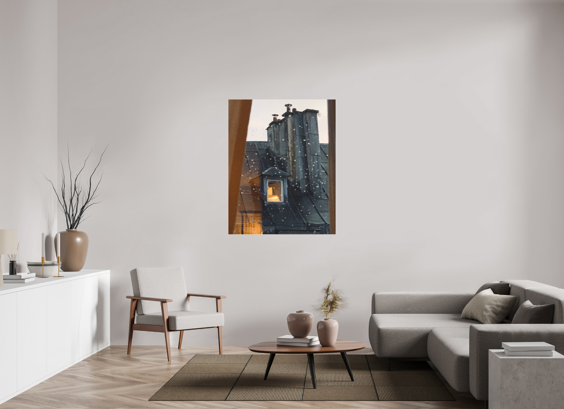 100 x 125,7 cm, Tirage photo sous Plexi mat La fenêtre d'en face (Marie Sicard)