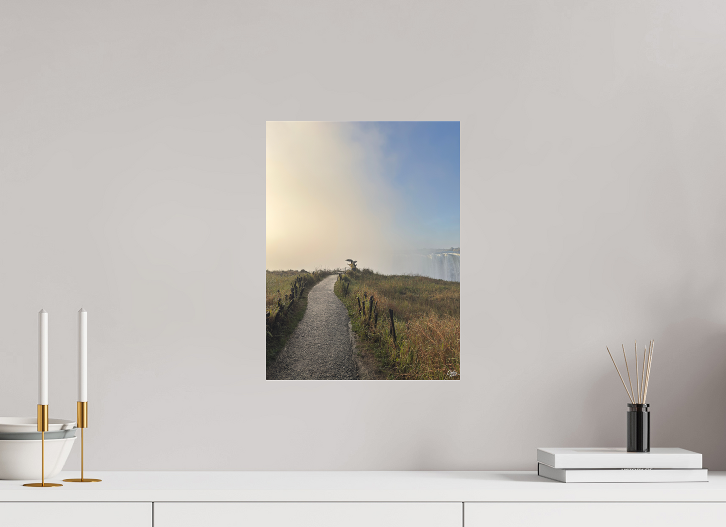 30 x 40 cm, Tirage photo sous Plexi mat Victoria Falls. Zimbabwe. Photography : © Caroline Fourest / REIA (Caroline Fourest)