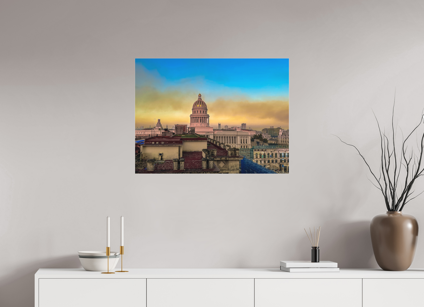 80 x 60 cm, Tirage photo sous Plexi mat k