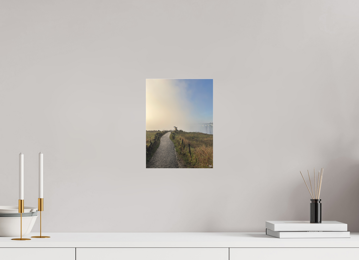 21 x 28 cm, Tirage photo sous Plexi mat Victoria Falls. Zimbabwe. Photography : © Caroline Fourest / REIA (Caroline Fourest)