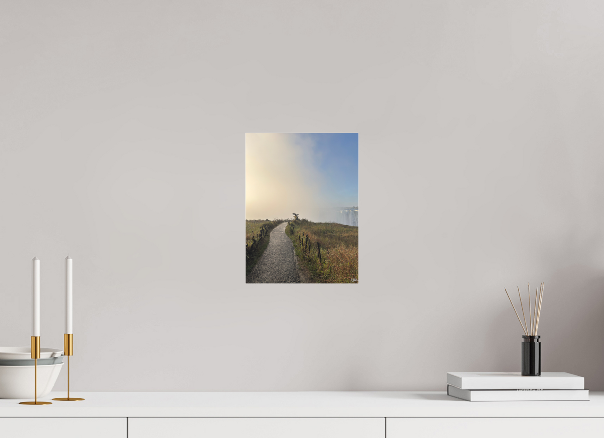 21 x 28 cm, Tirage photo sous Plexi mat Victoria Falls. Zimbabwe. Photography : © Caroline Fourest / REIA (Caroline Fourest)