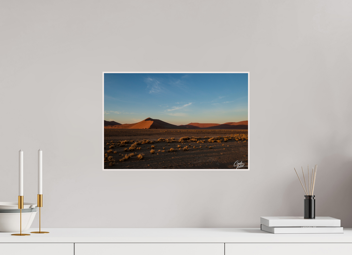 45 x 30 cm, Tirage photo métallisée ultraHD sous Plexi cadre Artbox (Caroline Fourest)