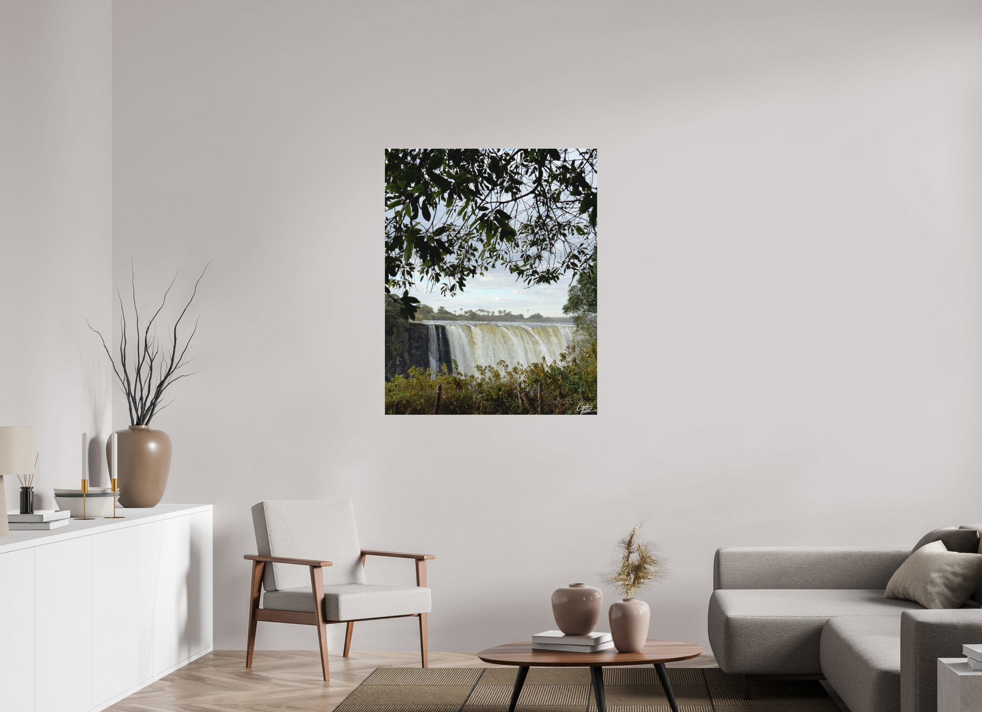 90 x 113 cm, Tirage photo sous Plexi mat Endless Flow (Caroline Fourest)