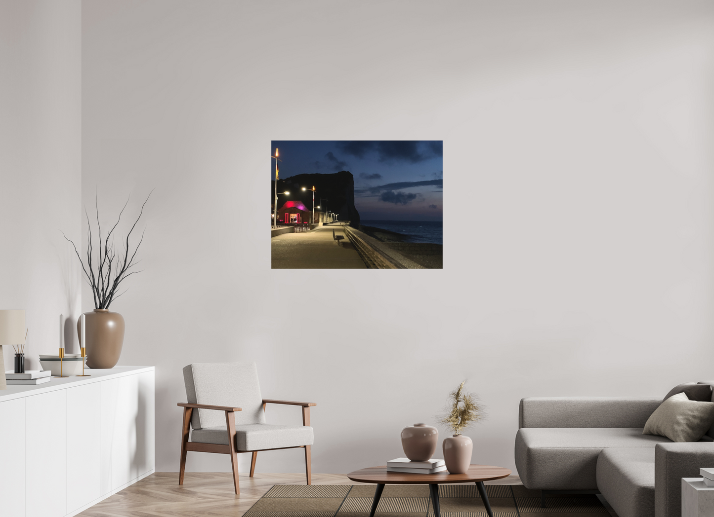 100 x 75 cm, Tirage photo sous Plexi mat Face à la mer #1 (Marie Sicard)