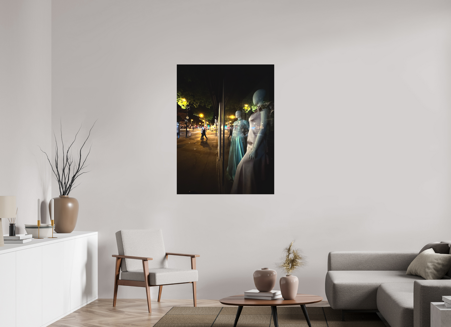 90 x 120 cm, Tirage photo sous Plexi mat Les dames de la nuit (Marie Sicard)