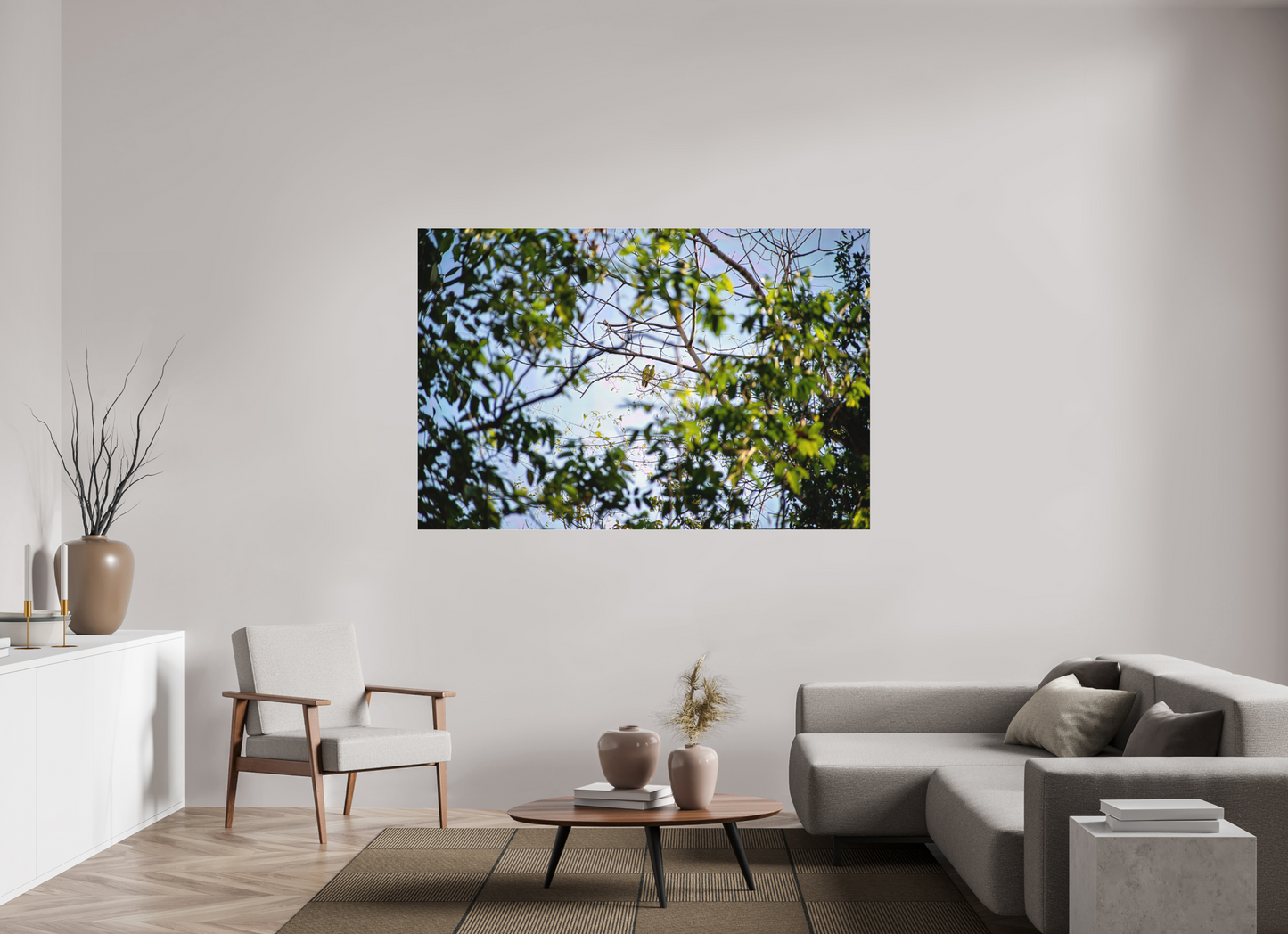 180 x 120 cm, Tirage photo sous Plexi mat camp