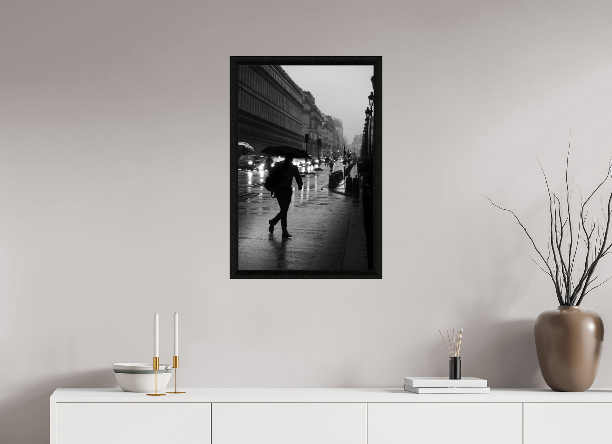 50 x 75 cm, Stockholm 30 mm noir retr