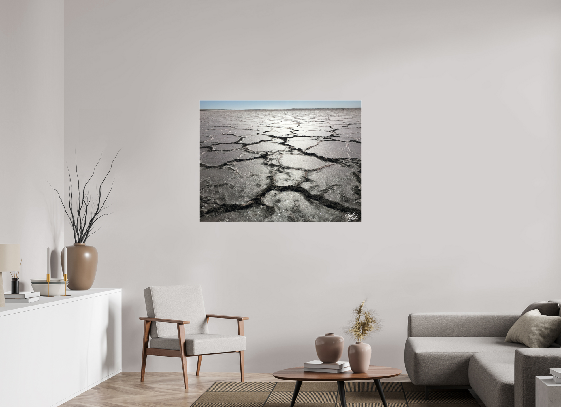 120 x 90 cm, Photo Print Under Acrylic Glass Earth’s Silent Cry (Caroline Fourest)