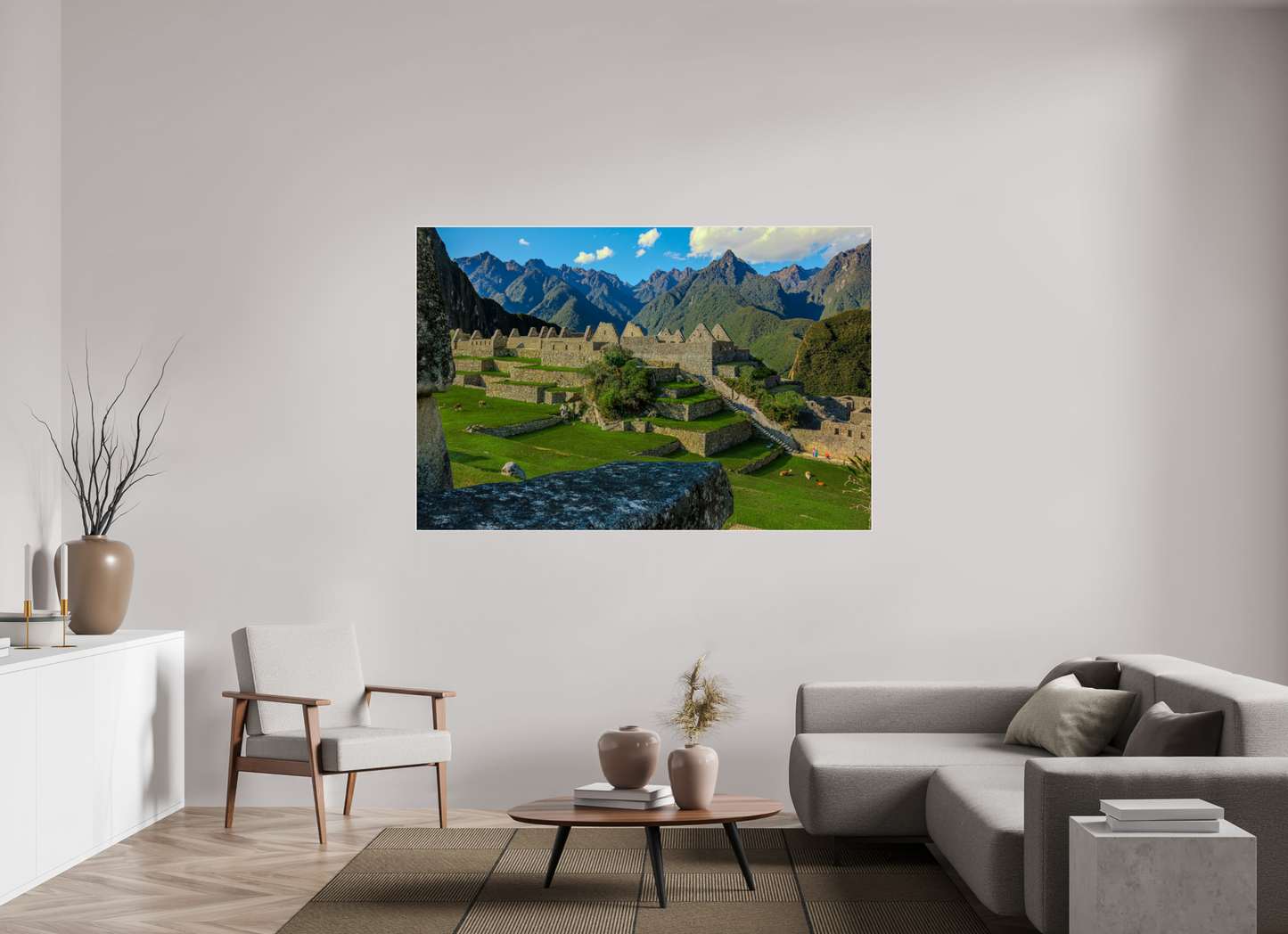 180 x 120 cm, Tirage photo métallisée ultraHD sous Plexi cadre Artbox Fiammetta Perou