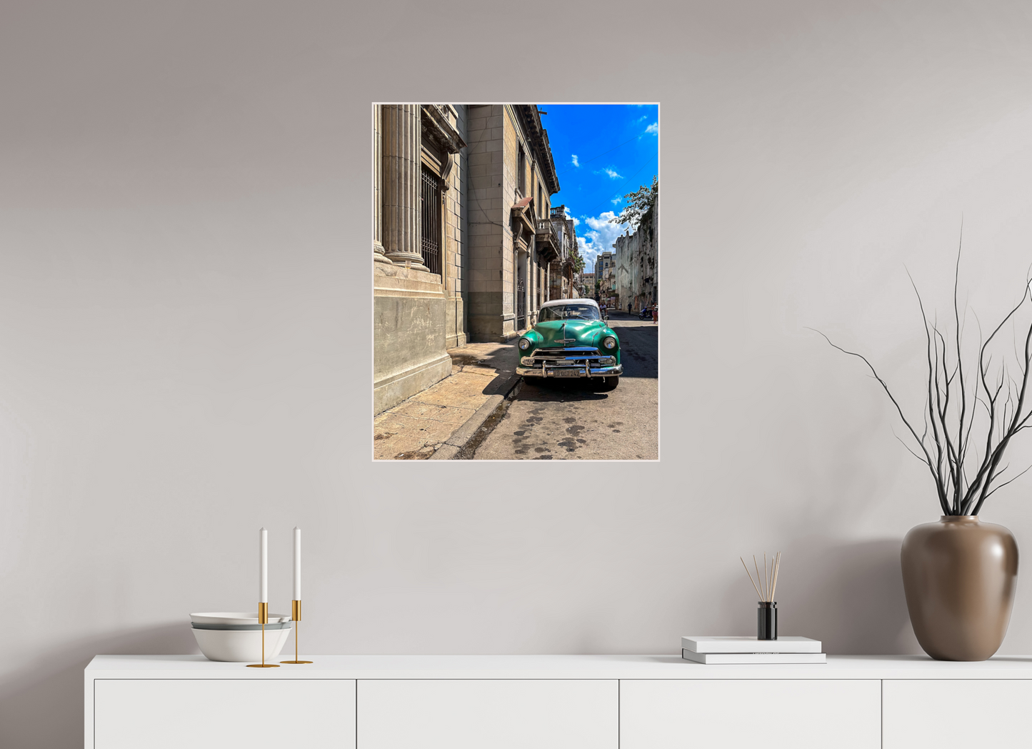 60 x 75 cm, Tirage photo métallisée ultraHD sous Plexi cadre Artbox h