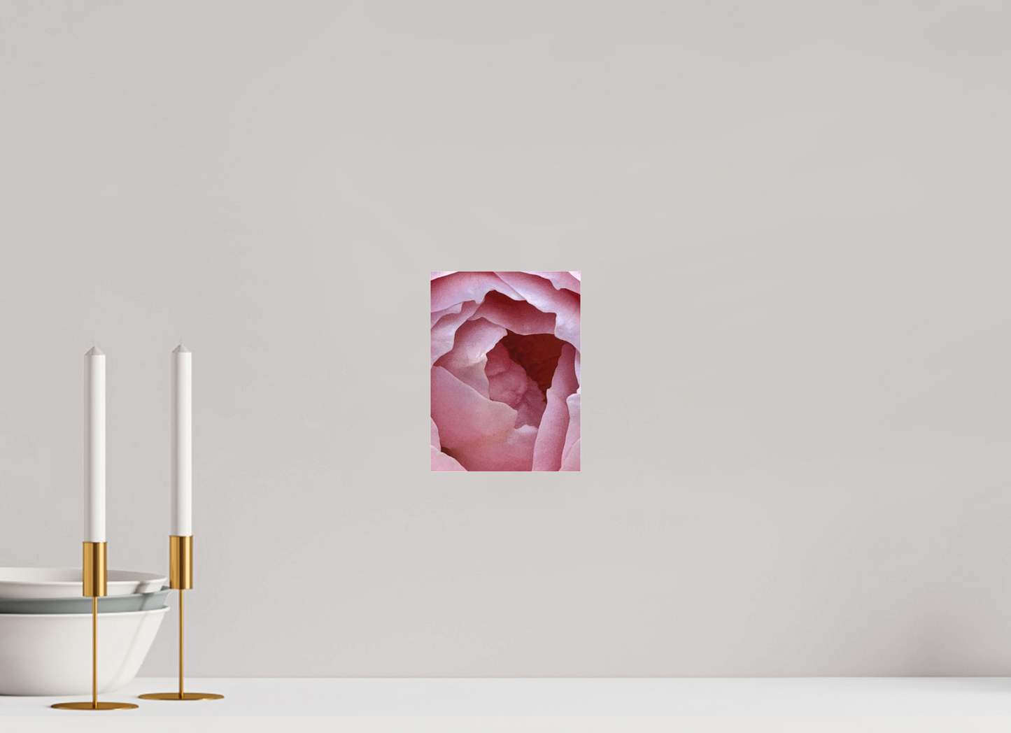 15 x 20 cm, Tirage photo sous Plexi mat Le coeur de ma Rose (Marie Sicard)