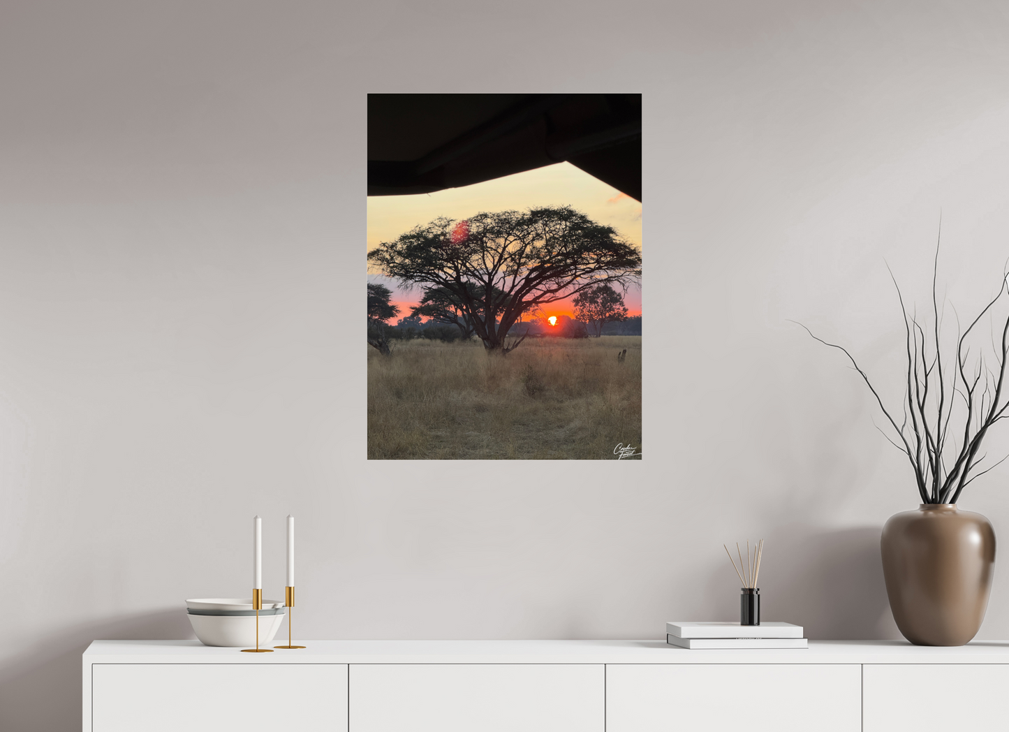 60 x 80 cm, Photo Print Under Acrylic Glass Savannah Serenade  (Caroline Fourest)