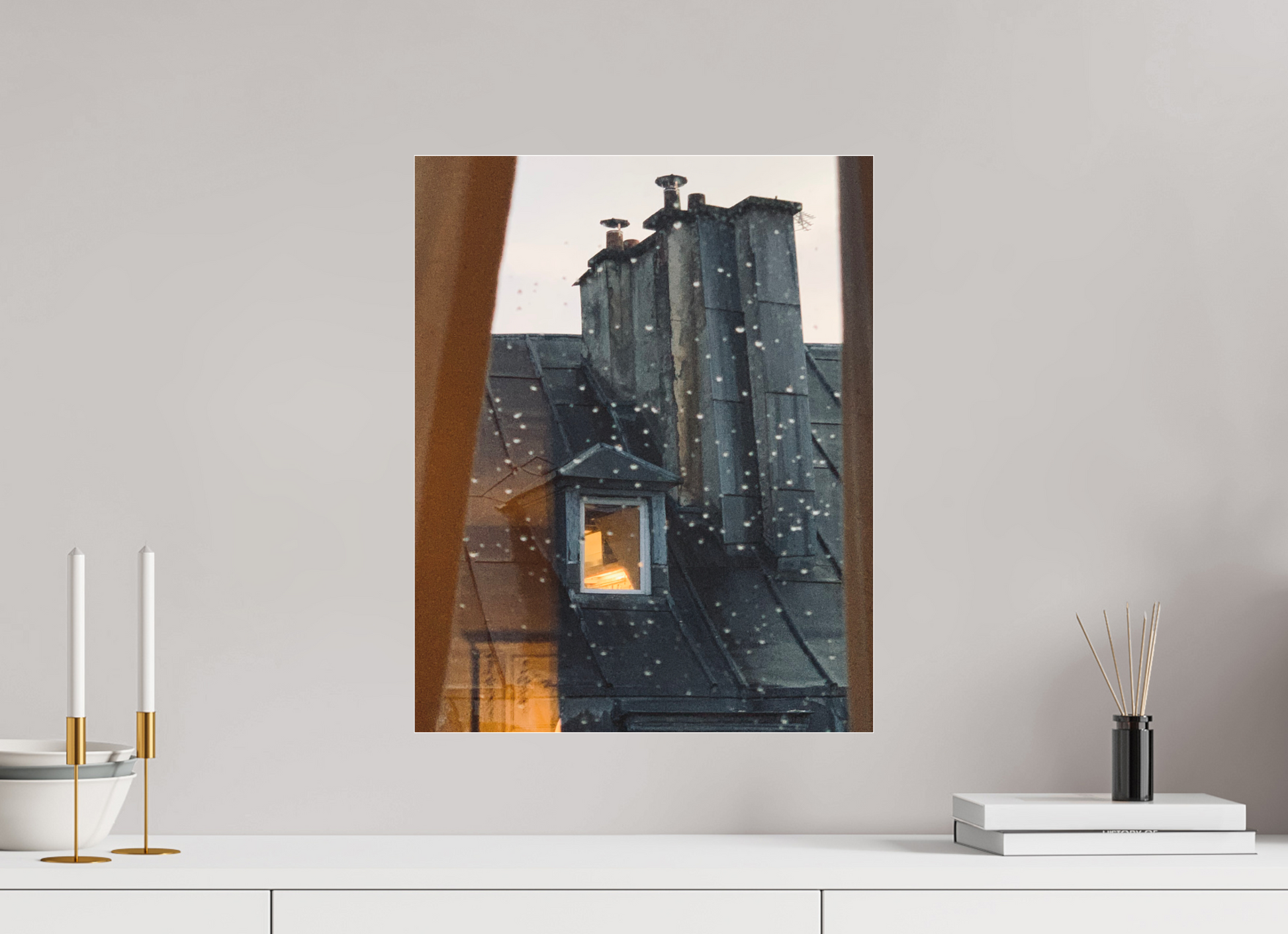 40 x 50,3 cm, Tirage photo sous Plexi mat La fenêtre d'en face (Marie Sicard)