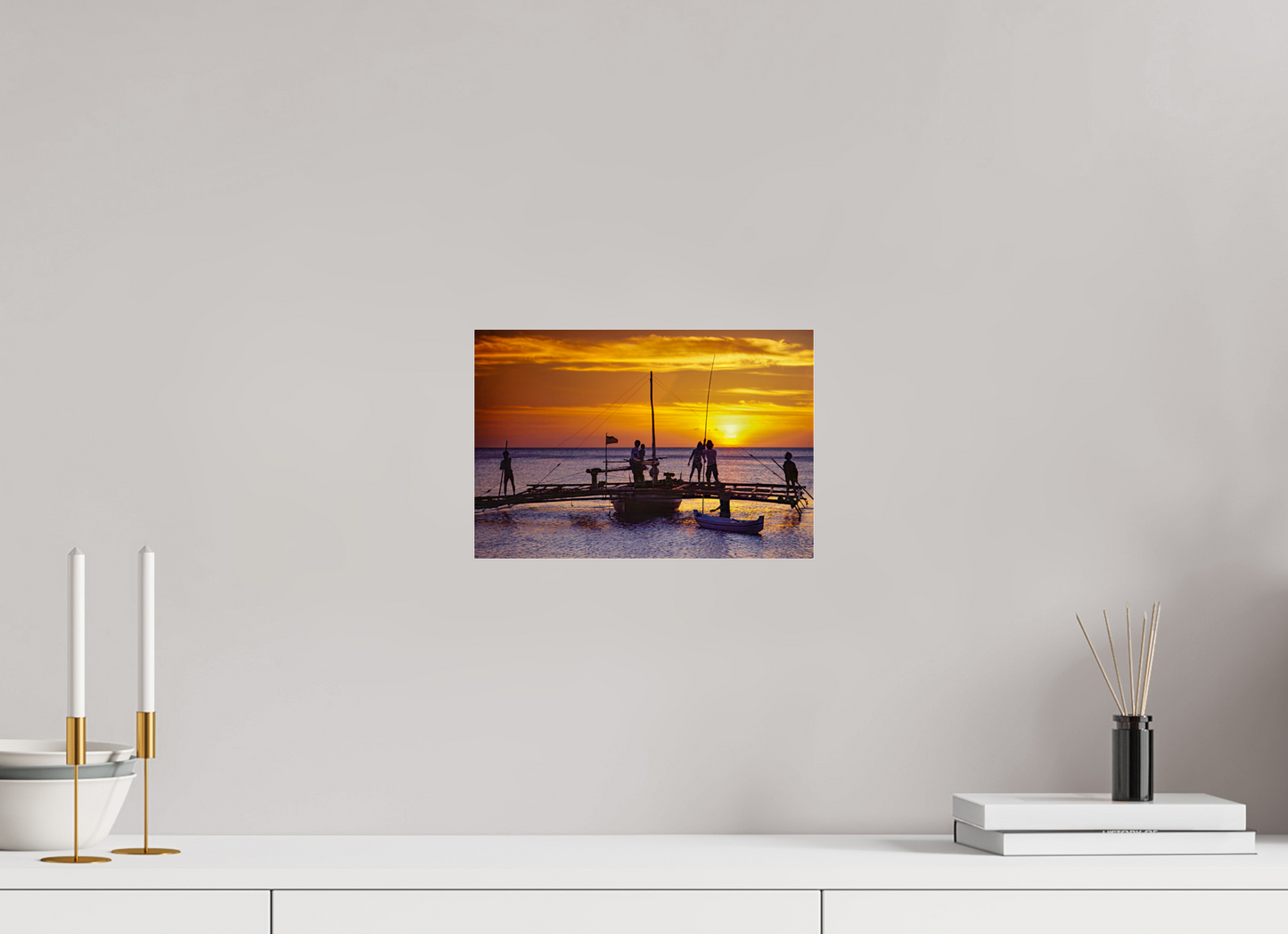 Sunset Fishermen (Aline de Nanxe)
