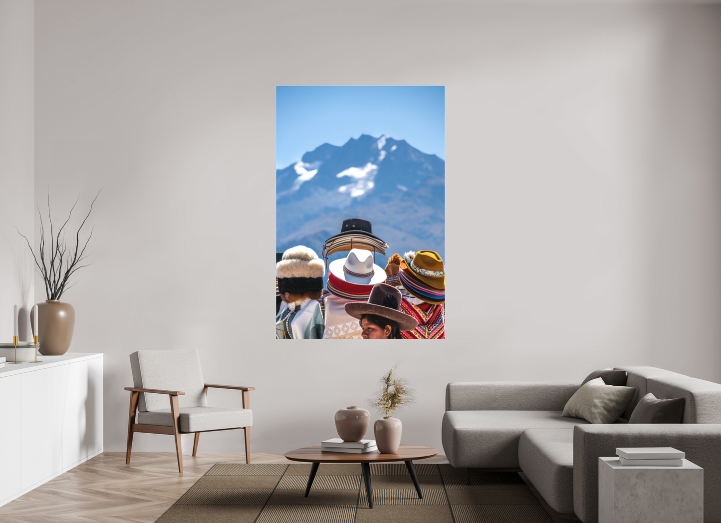 120 x 180 cm, Tirage photo sous Plexi mat caro perou