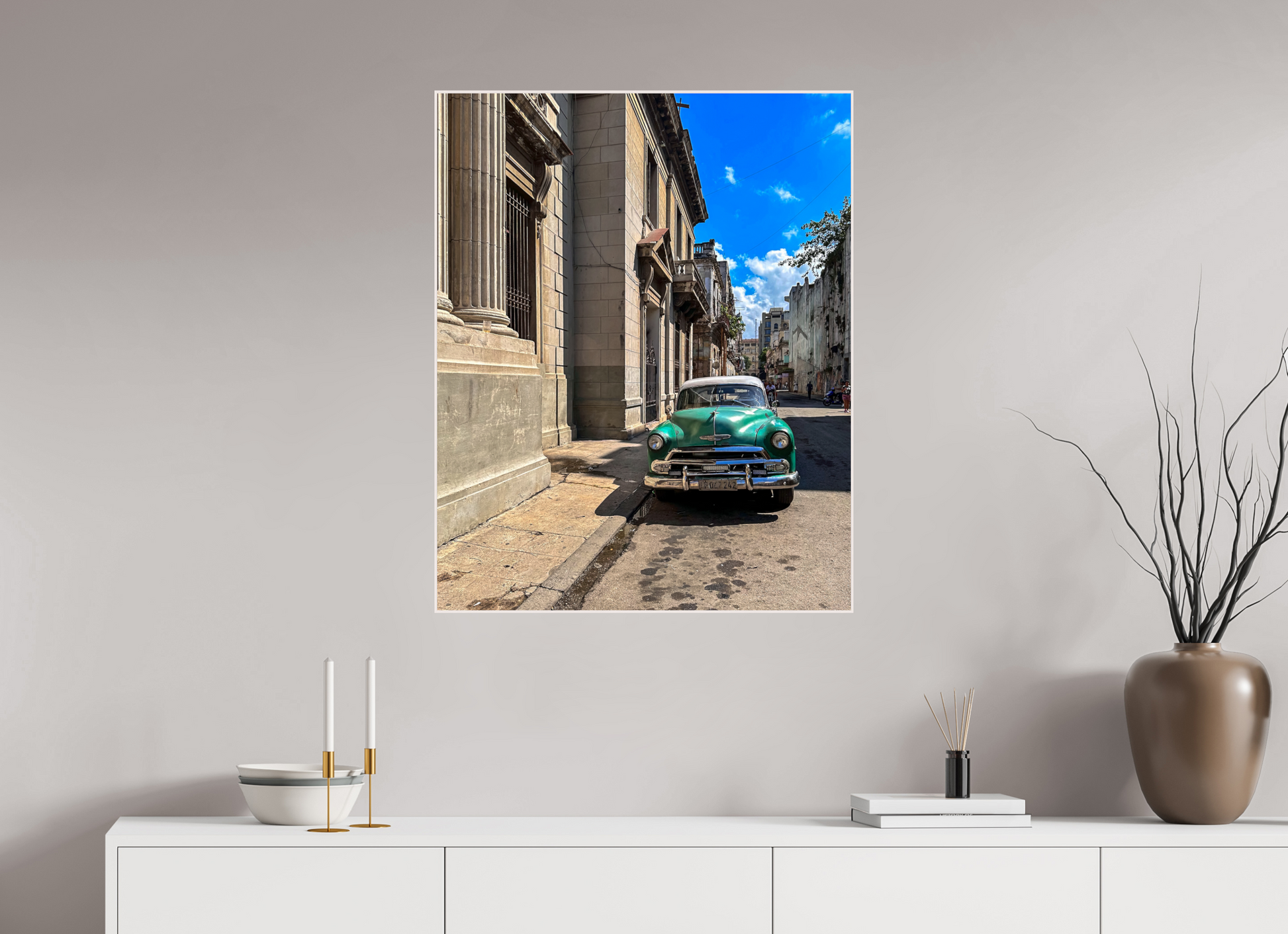 70 x 87,5 cm, Tirage photo métallisée ultraHD sous Plexi cadre Artbox h