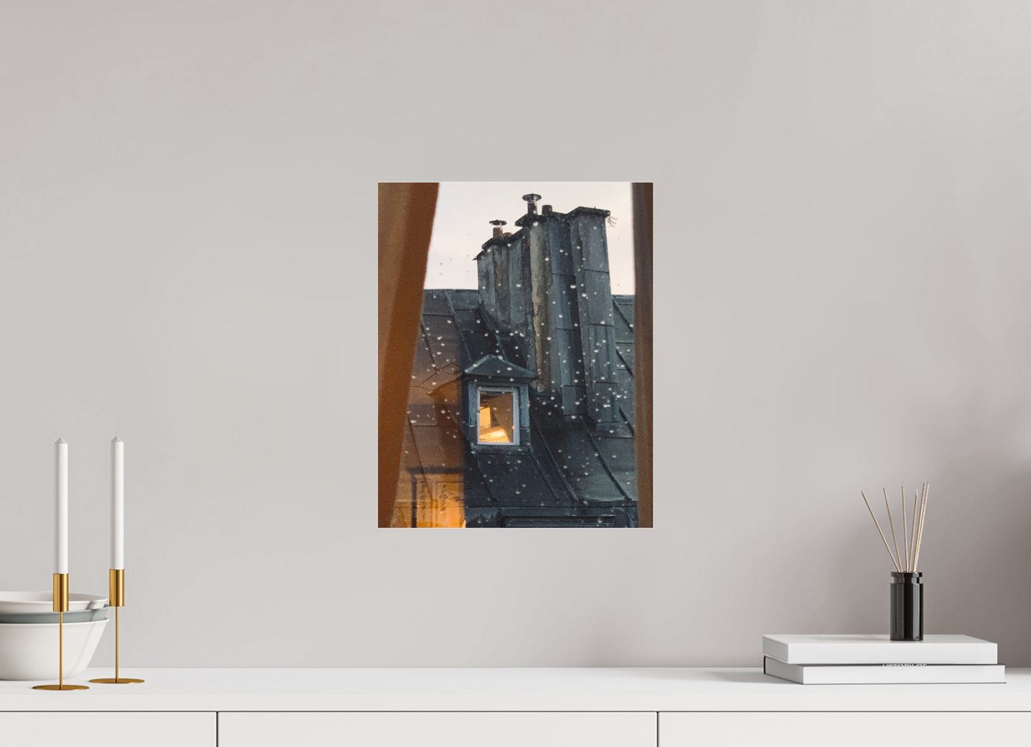 30 x 37,7 cm, Tirage photo sous Plexi mat La fenêtre d'en face (Marie Sicard)