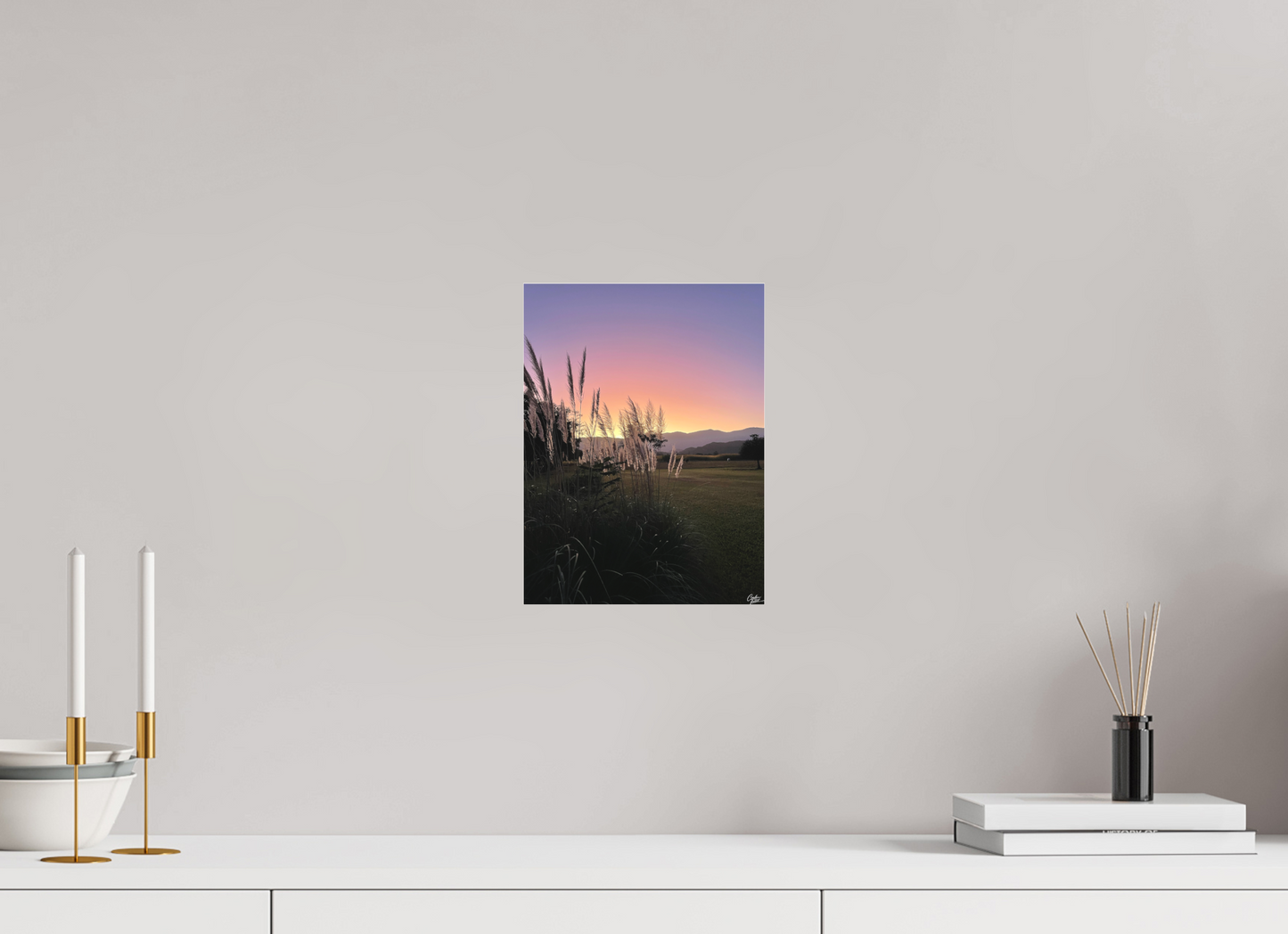 21 x 28 cm, Tirage photo sous Plexi mat Field of Golden Dreams (Caroline Fourest)