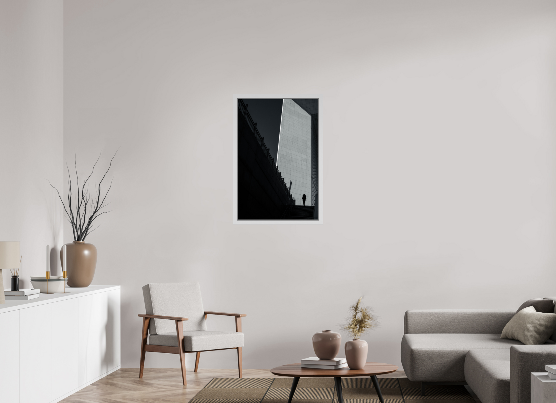 60 x 90 cm, San Francisco Argent sfgg