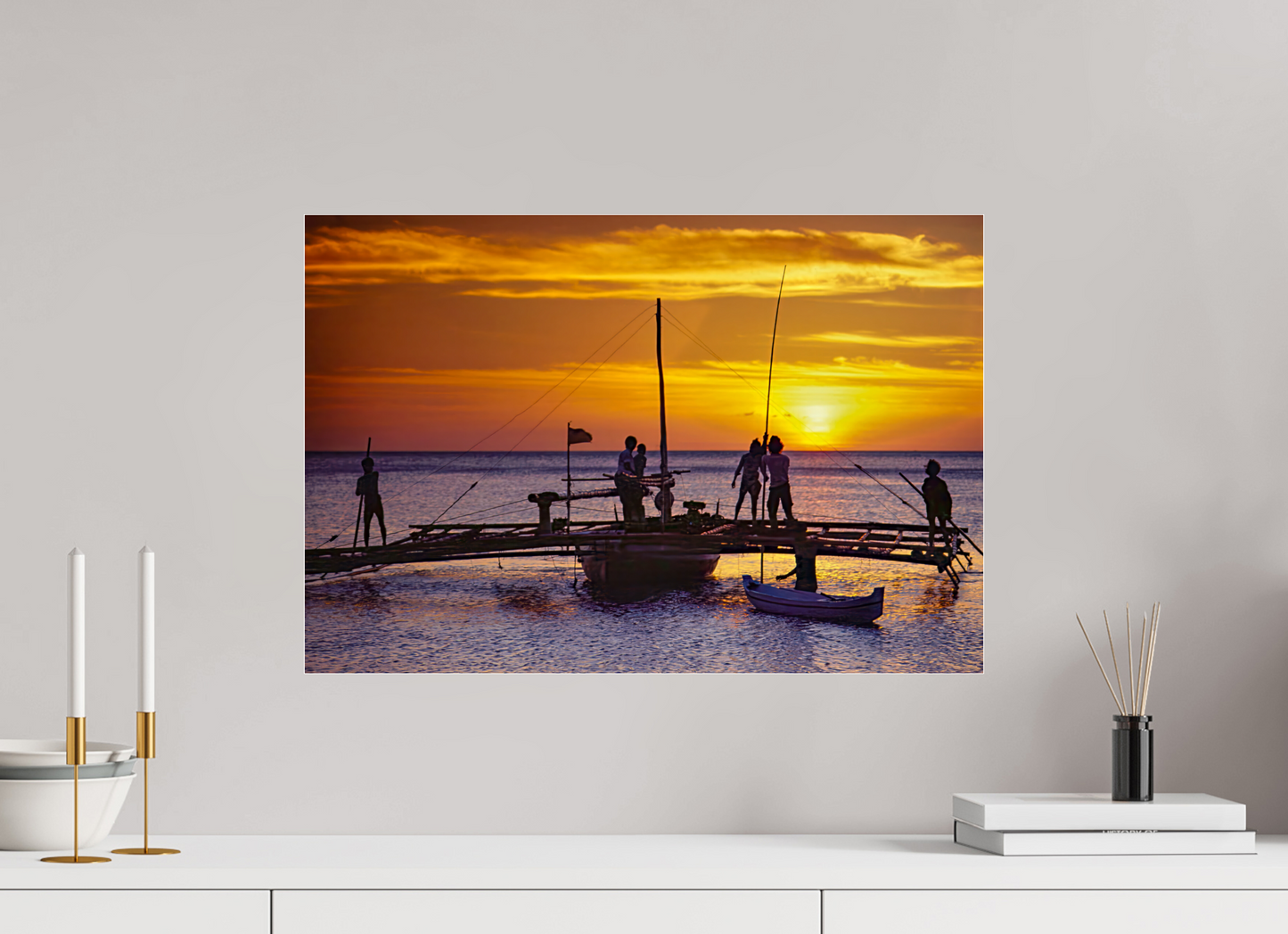 Sunset Fishermen (Aline de Nanxe)