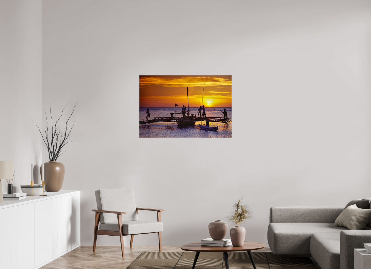 Sunset Fishermen (Aline de Nanxe)