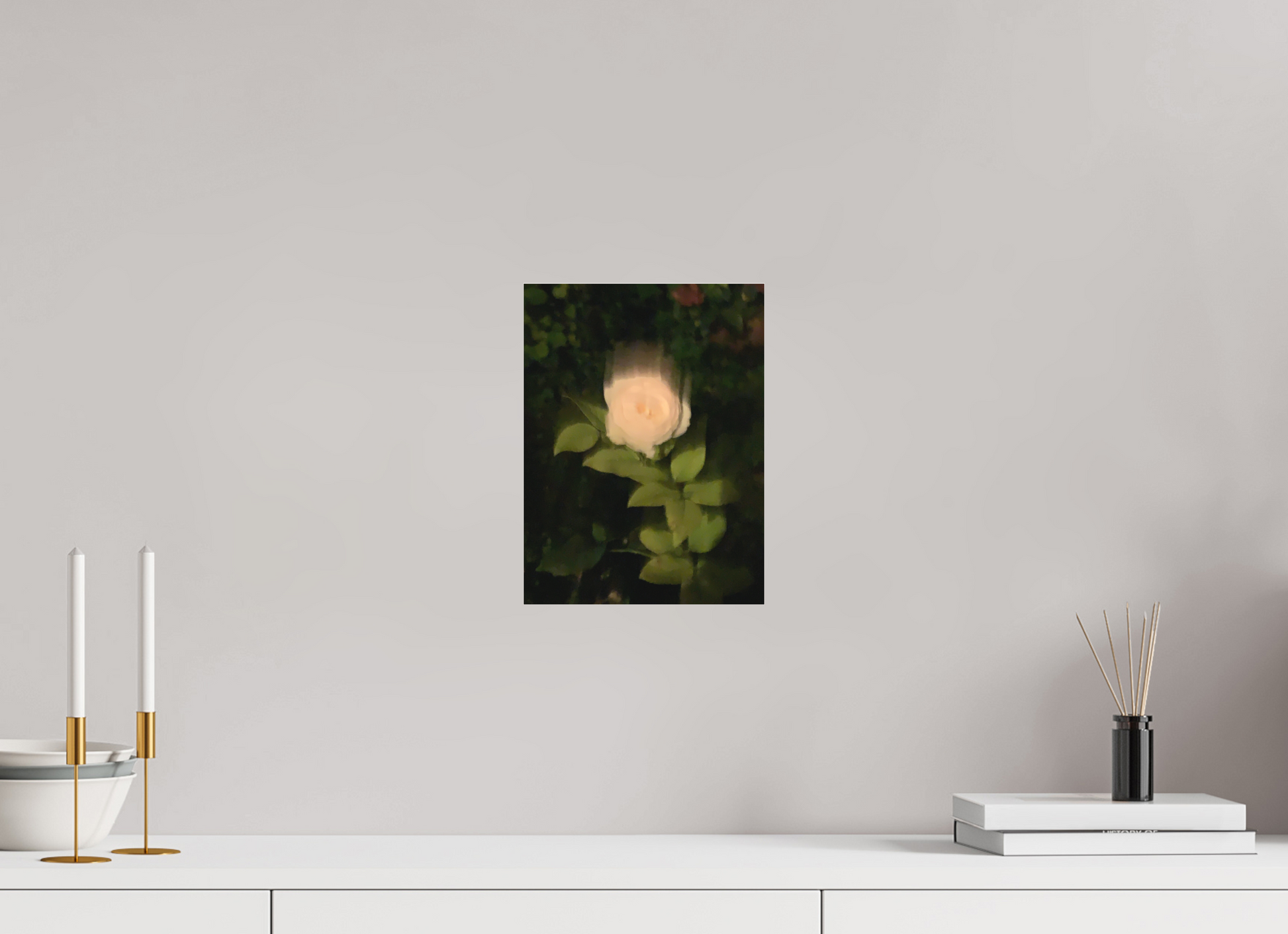 21 x 28 cm, Tirage photo sous Plexi mat Le Roman de la Rose #3 (Marie Sicard)