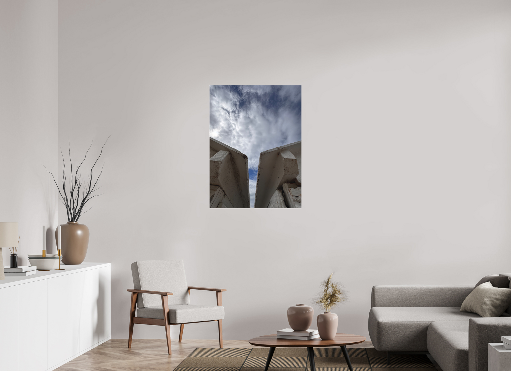 75 x 100 cm, Tirage photo sous Plexi mat Face à la mer #2 (Marie Sicard)