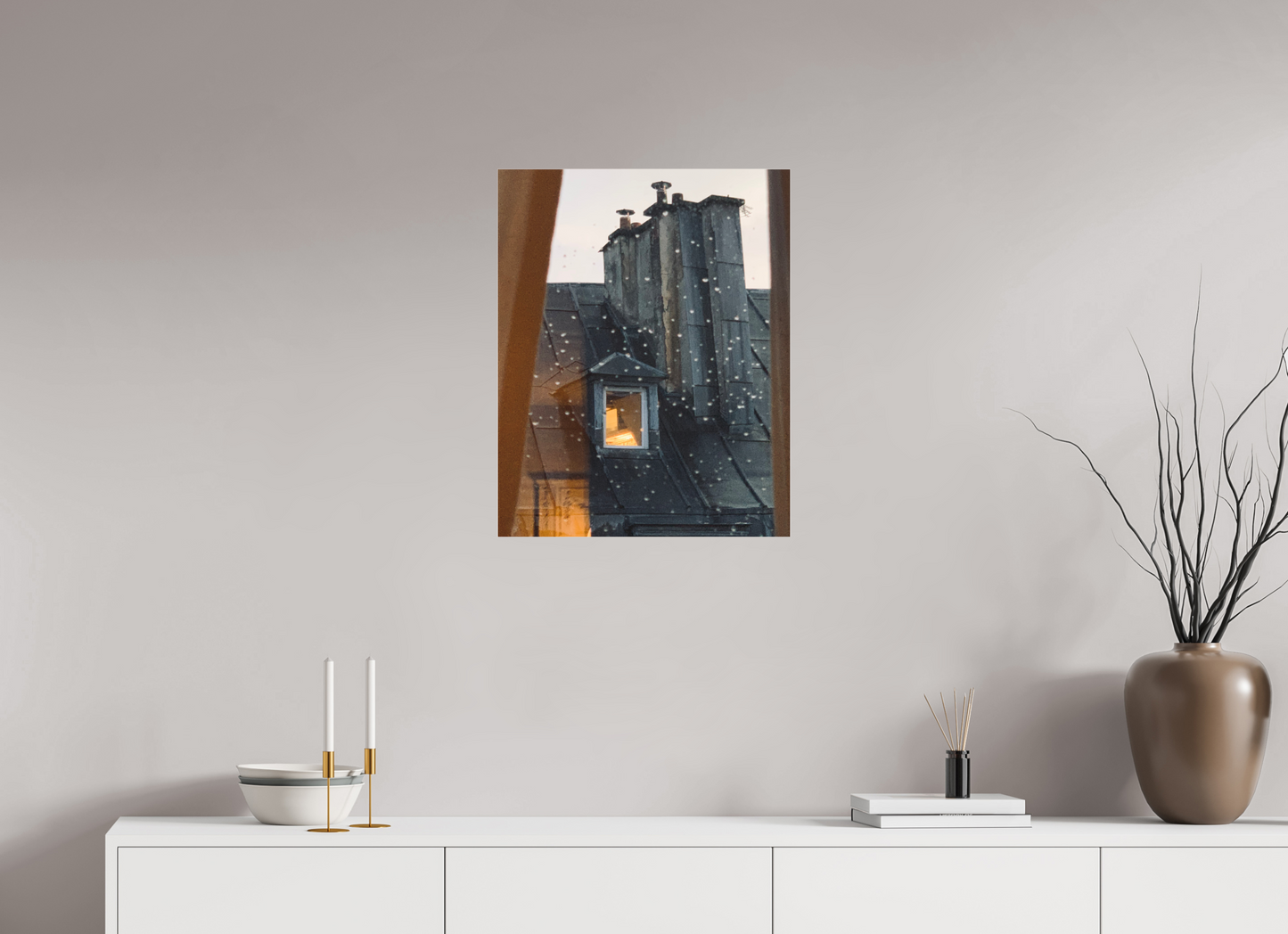 50 x 62,9 cm, Tirage photo sous Plexi mat La fenêtre d'en face (Marie Sicard)