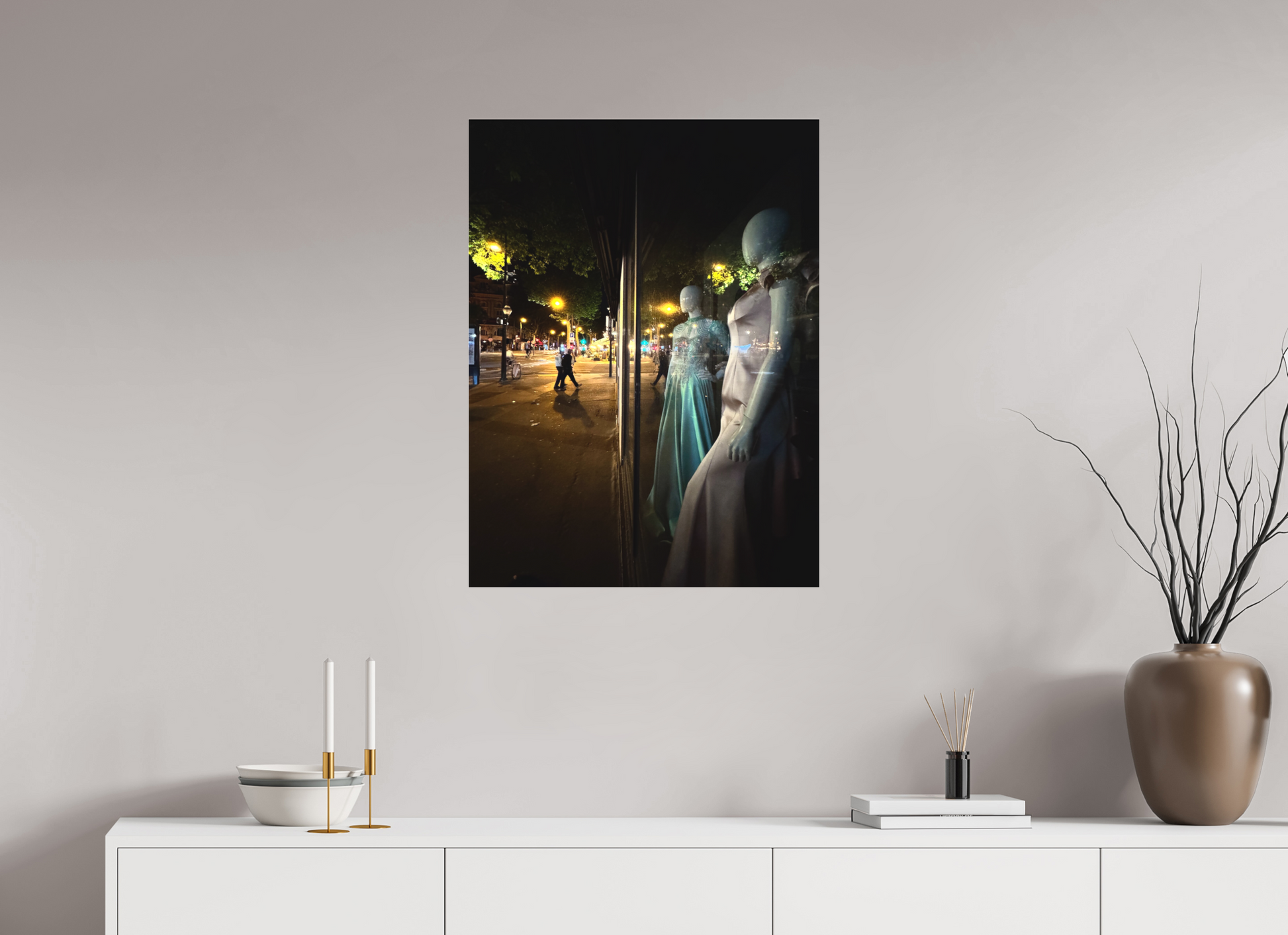 60 x 80 cm, Tirage photo sous Plexi mat Les dames de la nuit (Marie Sicard)
