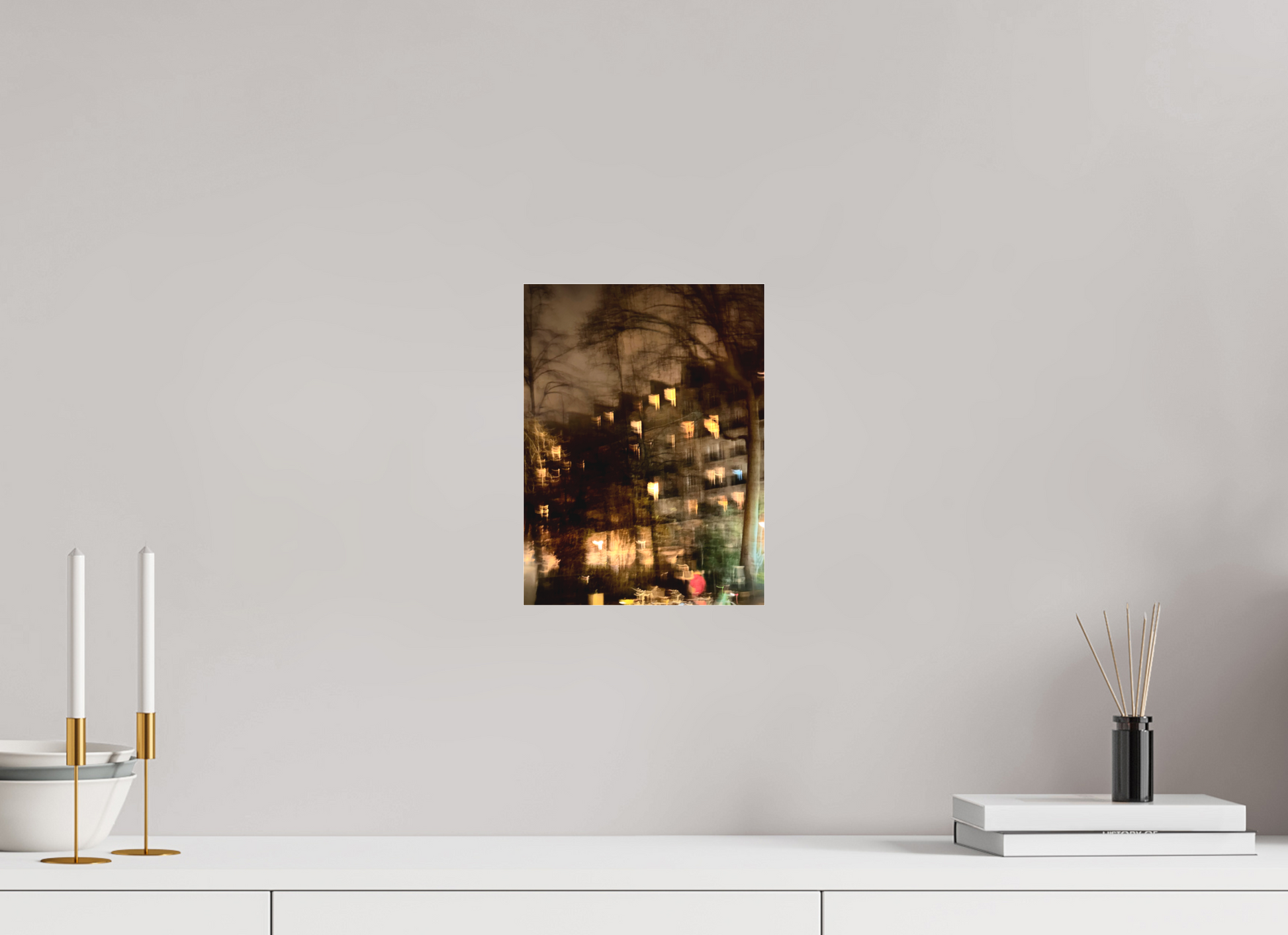 21 x 28 cm, Tirage photo sous Plexi mat Les lumières de la ville (Marie Sicard)