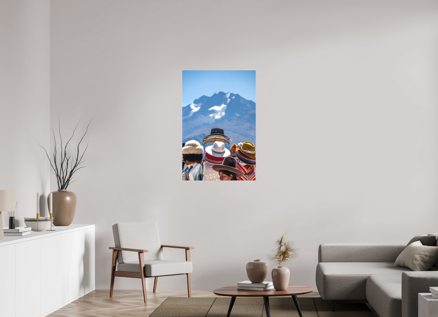 70 x 105 cm, Tirage photo sous Plexi mat caro perou