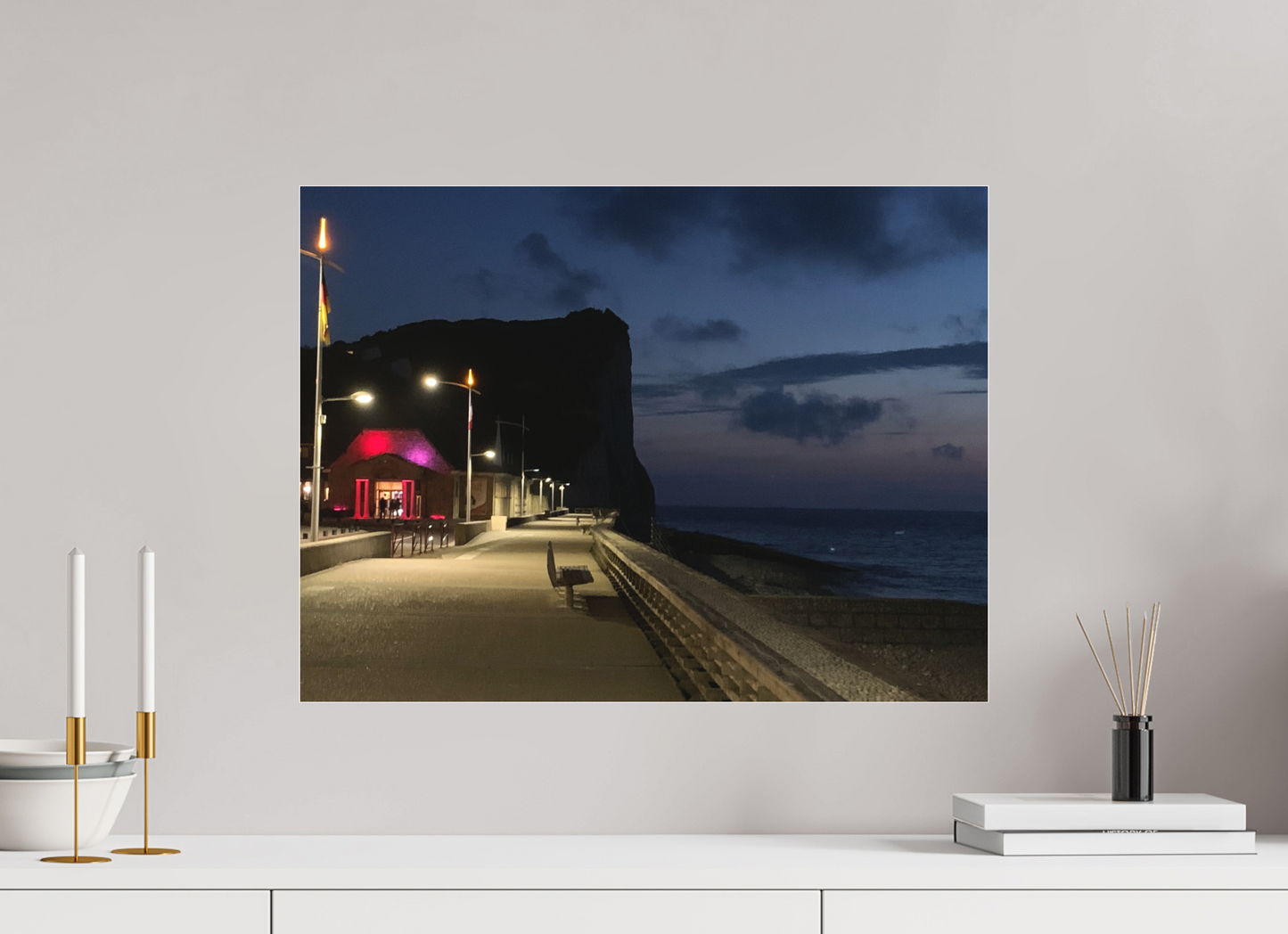 60 x 45 cm, Tirage photo sous Plexi mat Face à la mer #1 (Marie Sicard)