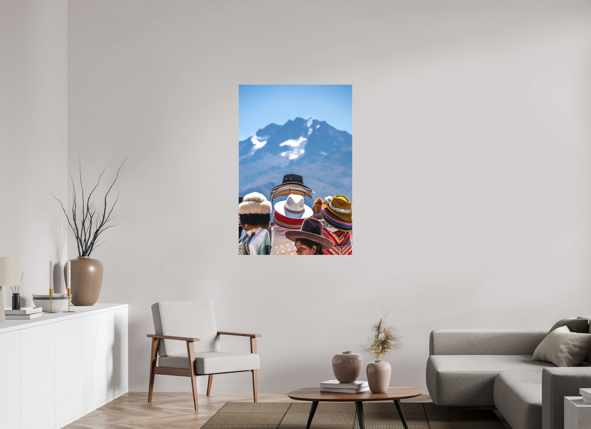 80 x 120 cm, Tirage photo sous Plexi mat caro perou