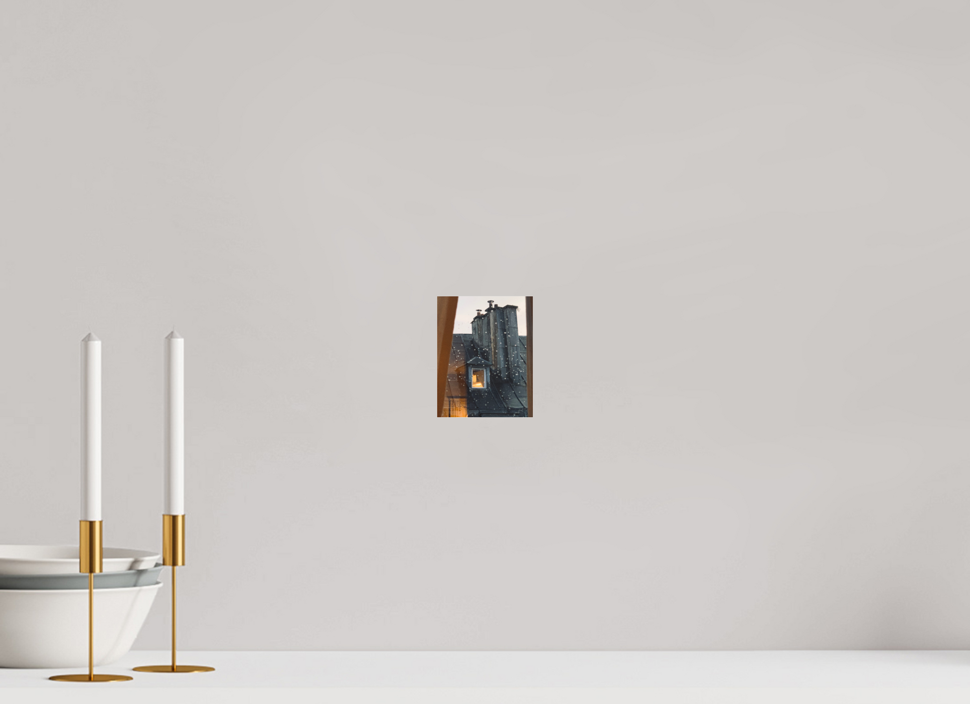 10 x 12,6 cm, Tirage photo sous Plexi mat La fenêtre d'en face (Marie Sicard)