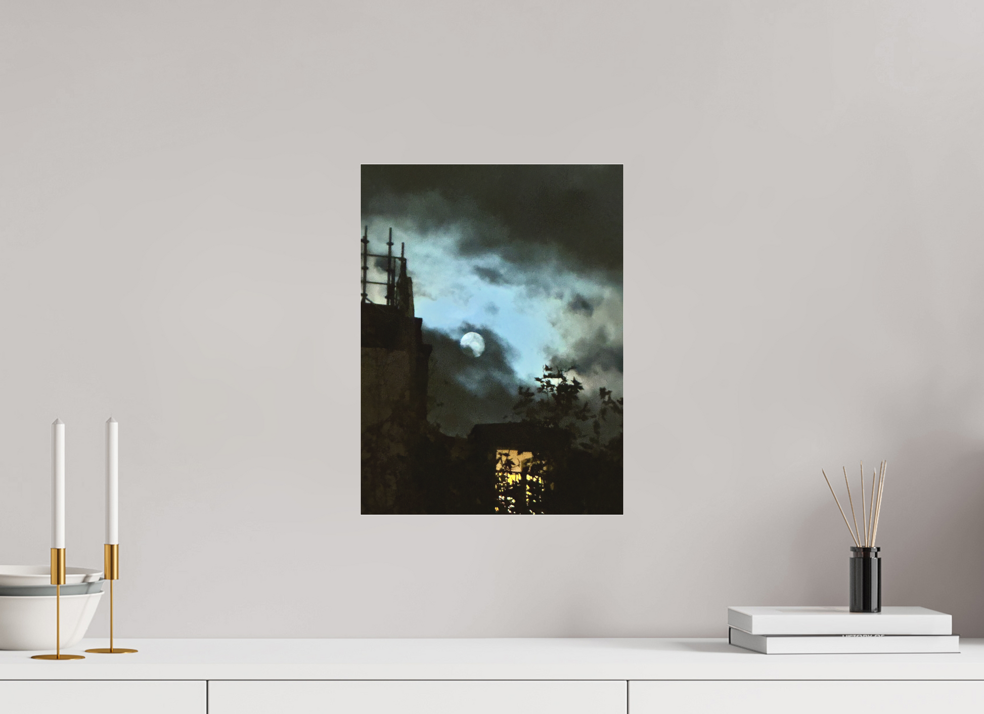 30 x 40 cm, Tirage photo sous Plexi mat Contes de la Lune Vague #2 (Marie Sicard)