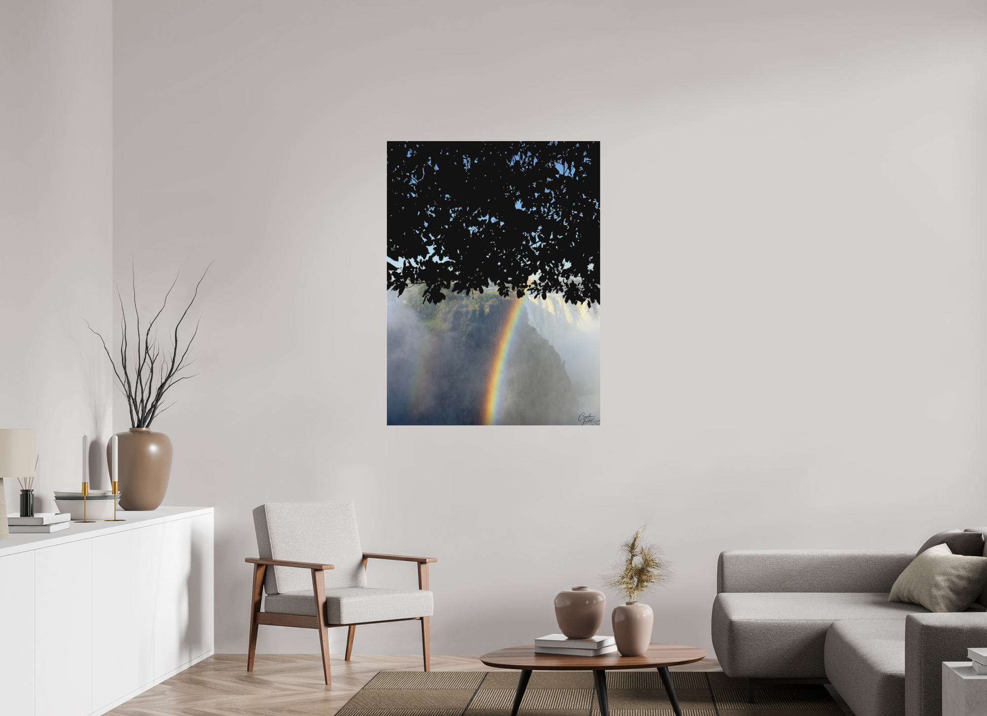 90 x 120 cm, Tirage photo sous Plexi mat Rainbow’s End (Caroline Fourest)