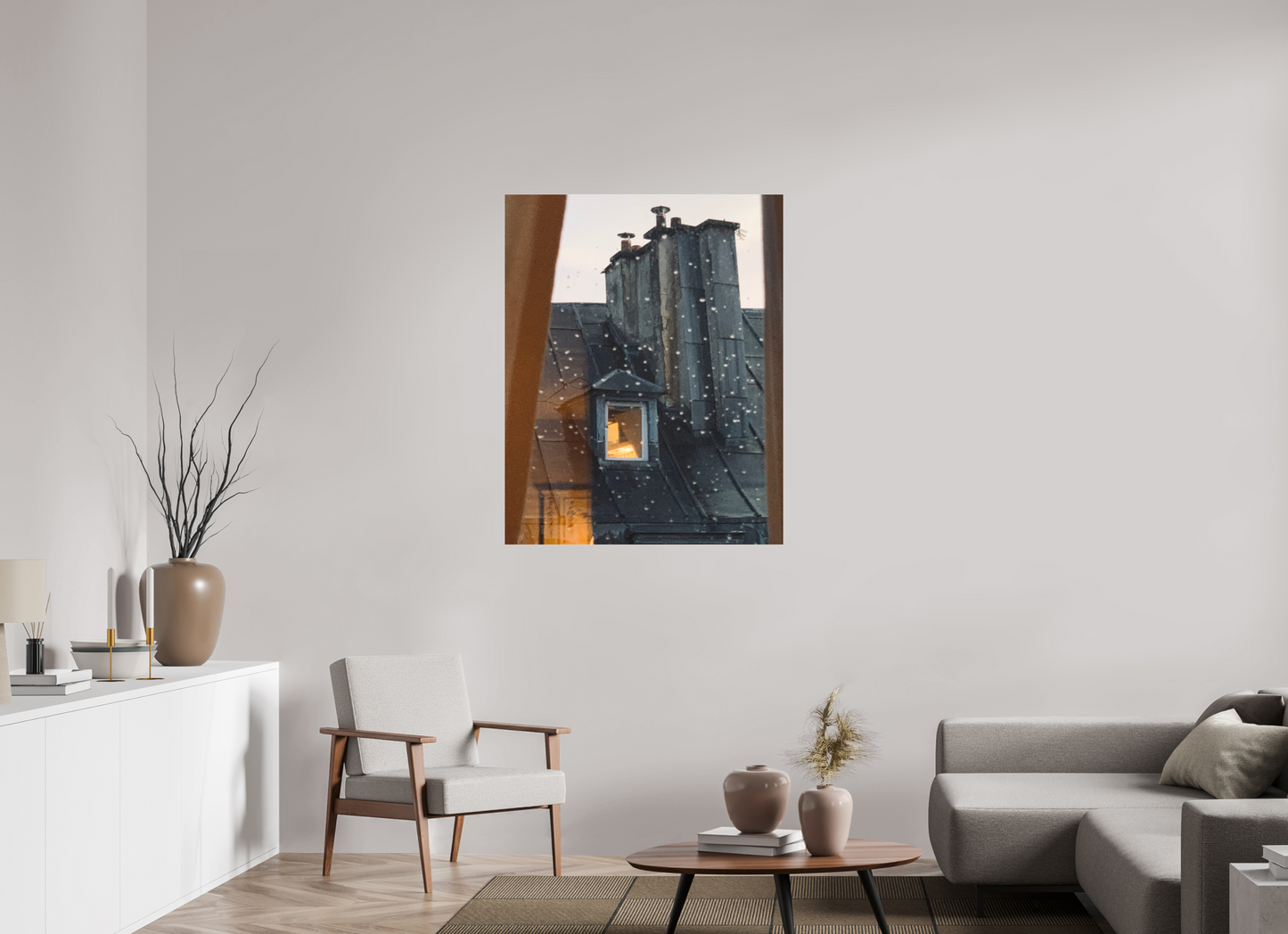 90 x 113,2 cm, Tirage photo sous Plexi mat La fenêtre d'en face (Marie Sicard)