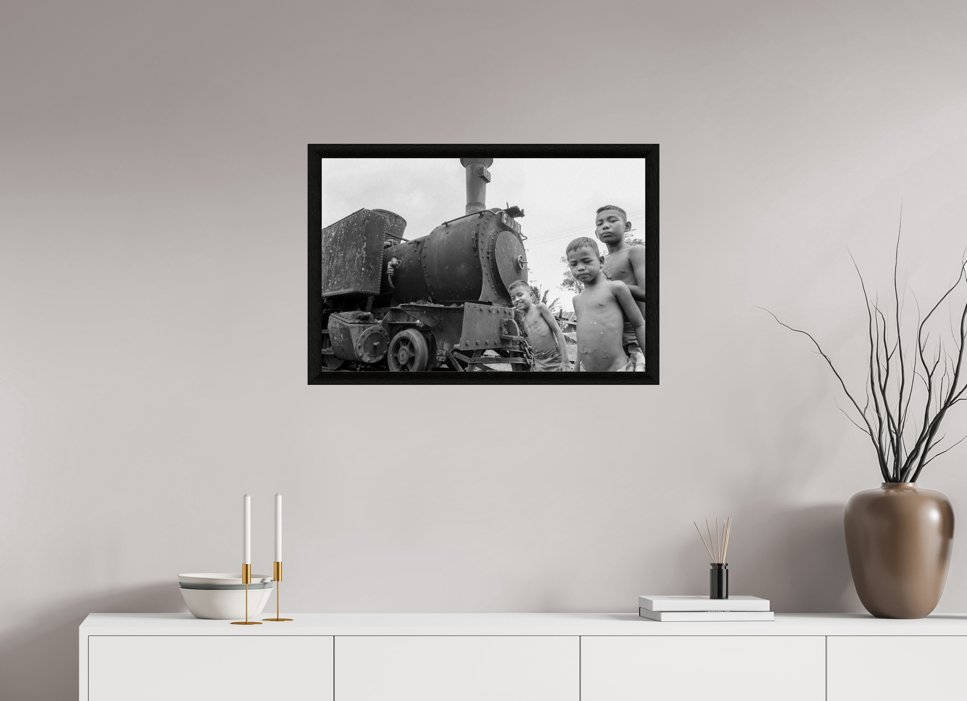 75 x 50 cm, Stockholm 30 mm noir Indonesia (1978) Photography : © Catherine Deudon / REIA (Catherine Deudon )